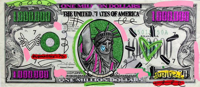 $1,000,000 -  Mixed Media Original
