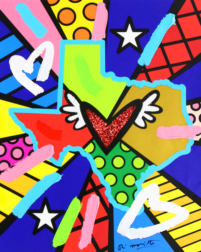 LOVE TEXAS -  Mixed Media Original