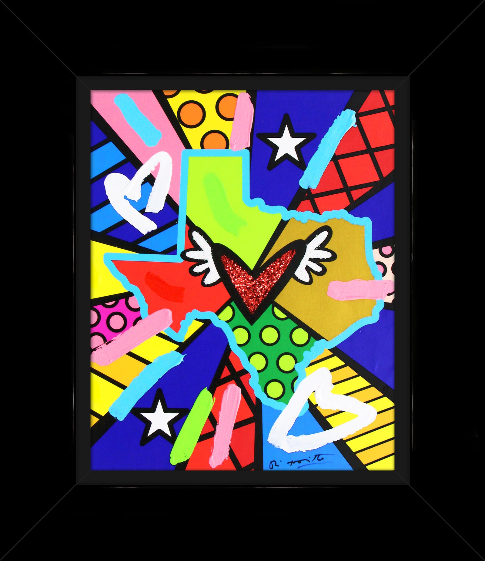 Love Texas - Mixed Media Original