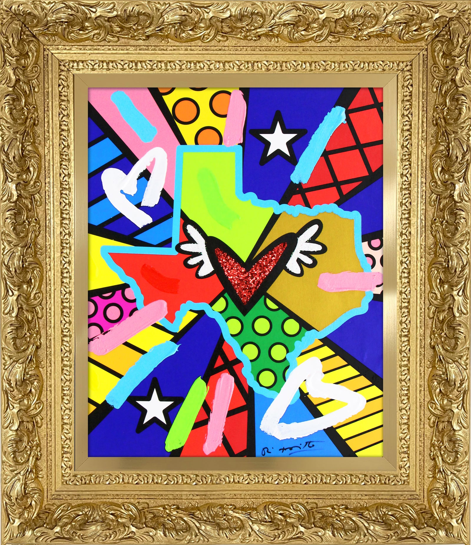 Love Texas - Mixed Media Original