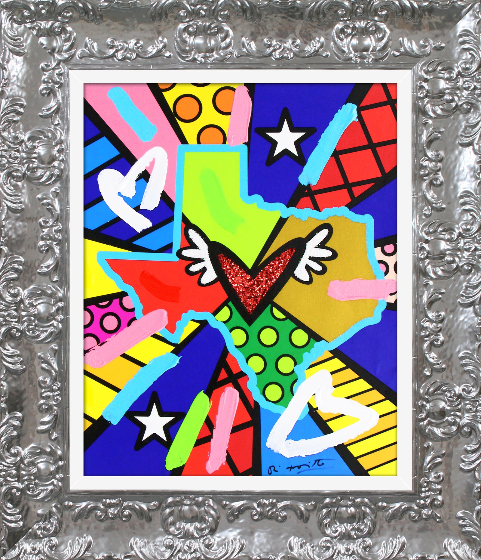 Love Texas - Mixed Media Original