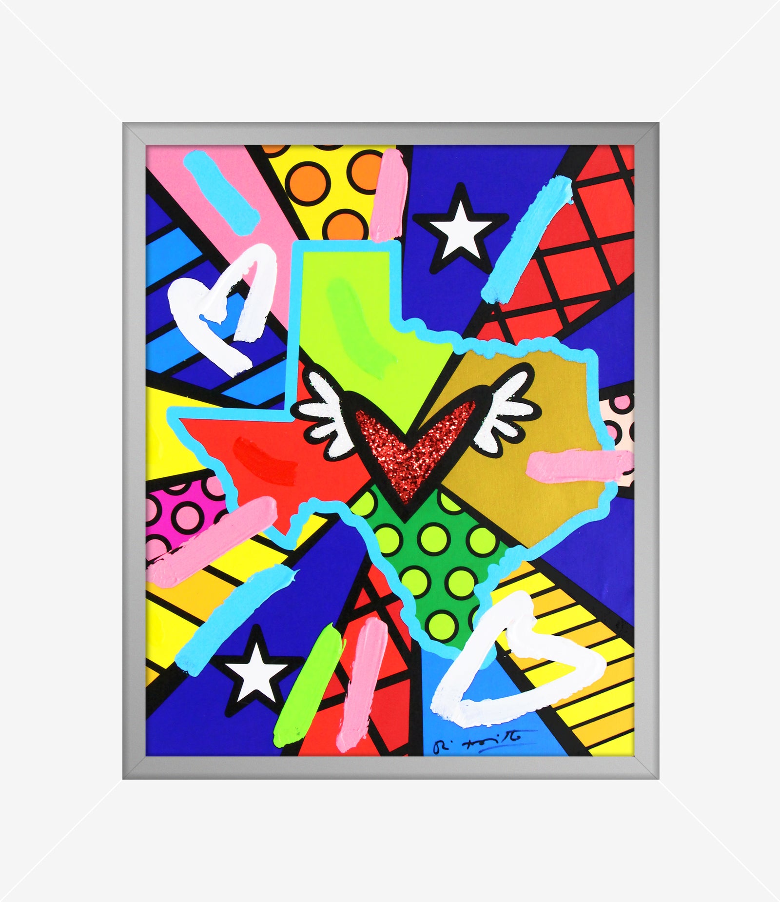 Love Texas - Mixed Media Original