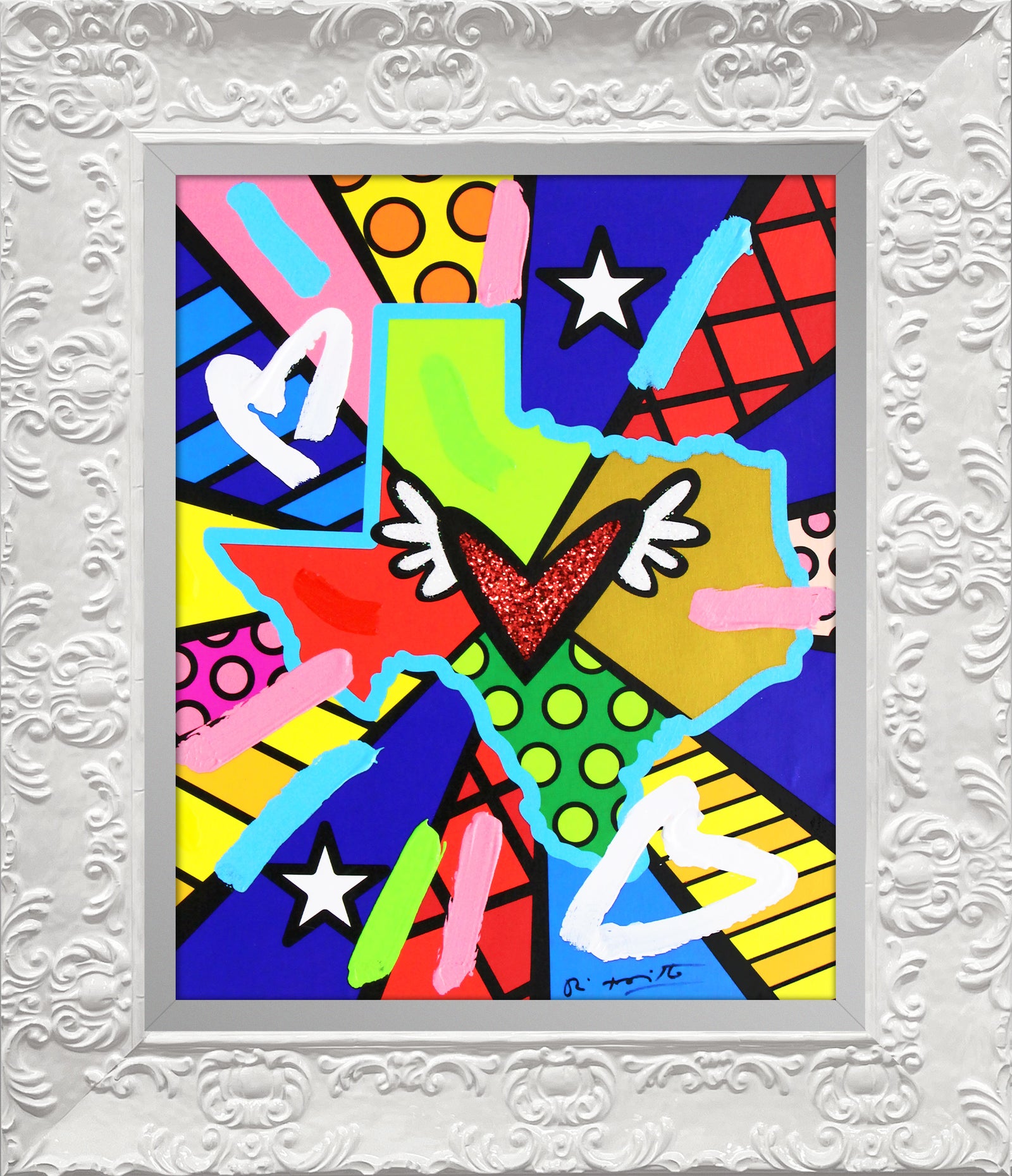 Love Texas - Mixed Media Original