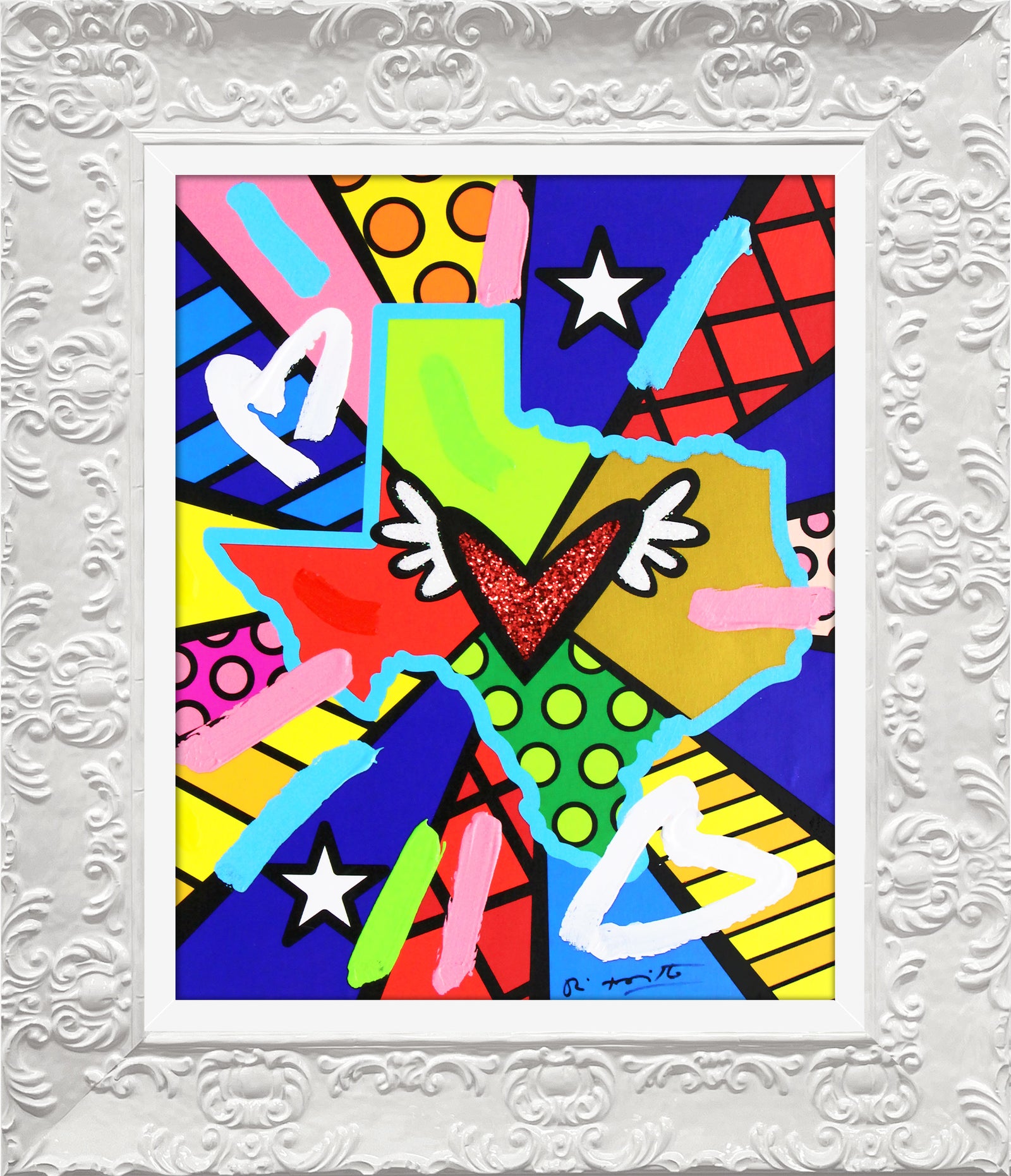 Love Texas - Mixed Media Original