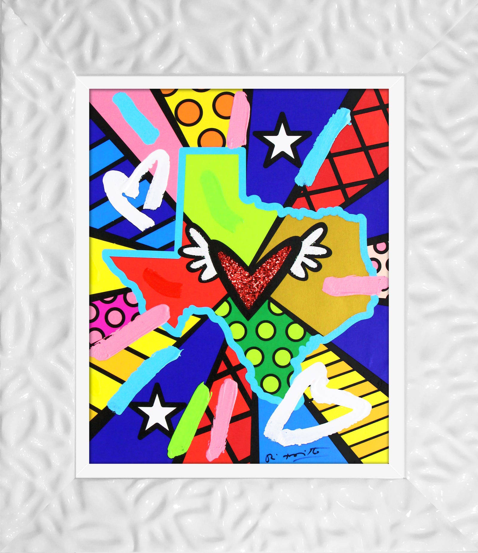 Love Texas - Mixed Media Original