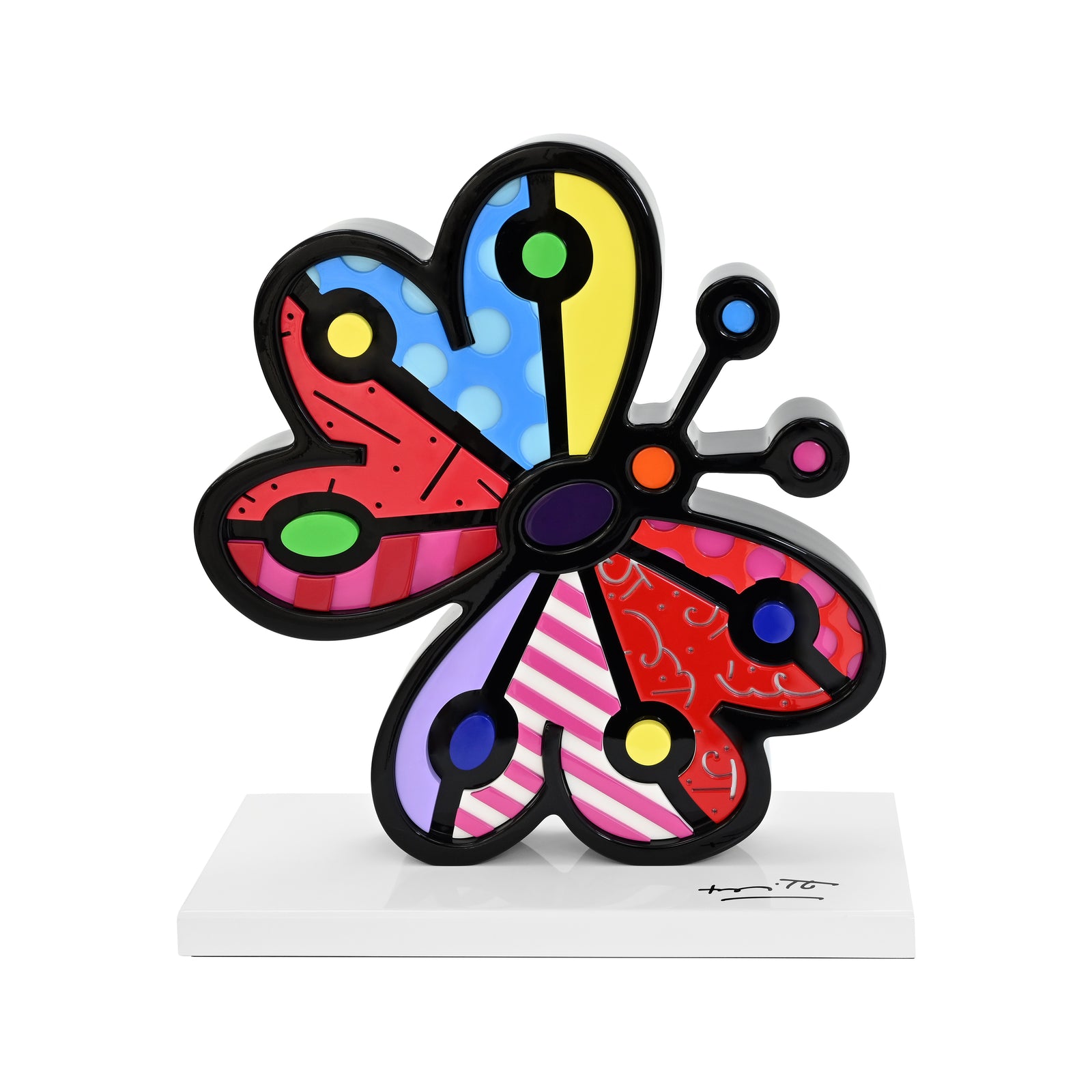 Butterfly (White Base) - Limited Edition Sculpture