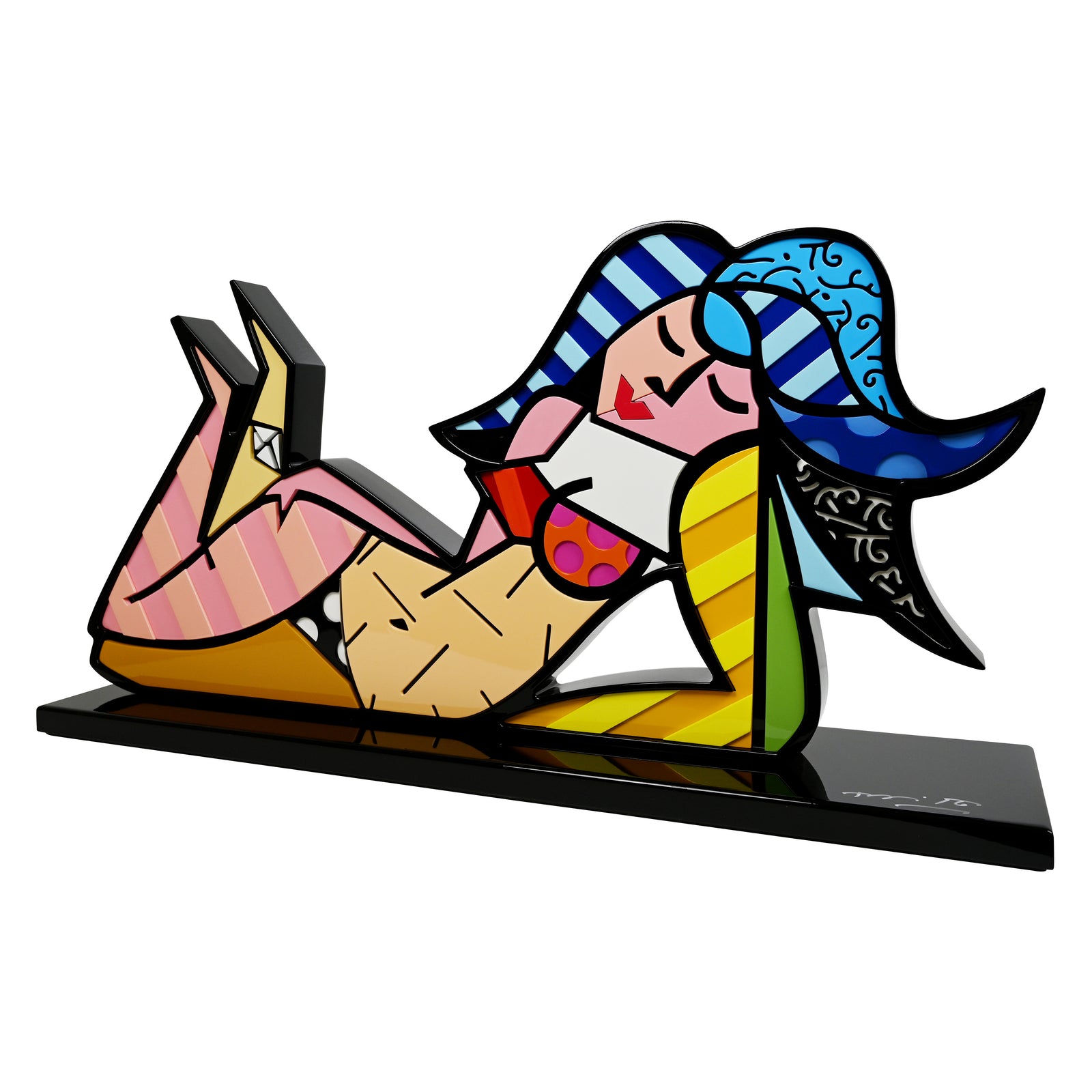 girl of ipanema black base colorful decorative collectible gift idea