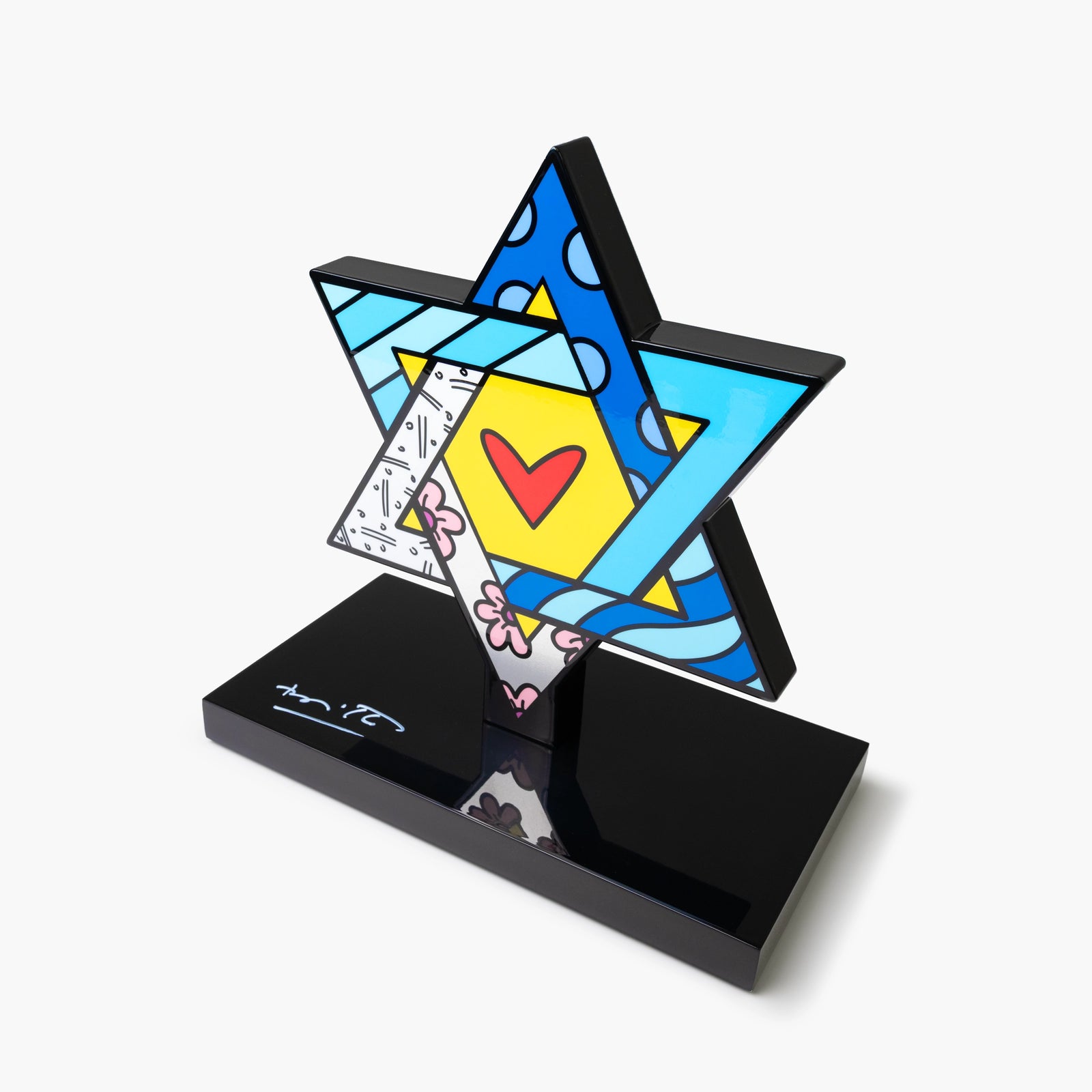 Star Of David (Black Base) - Limited Edition Sculpture