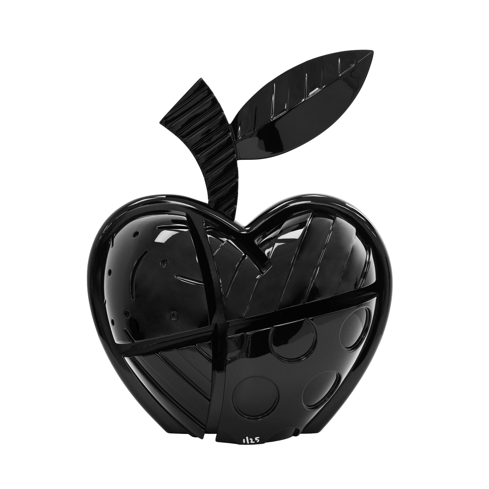 Apple (Black) - Limited Edition Sculpture