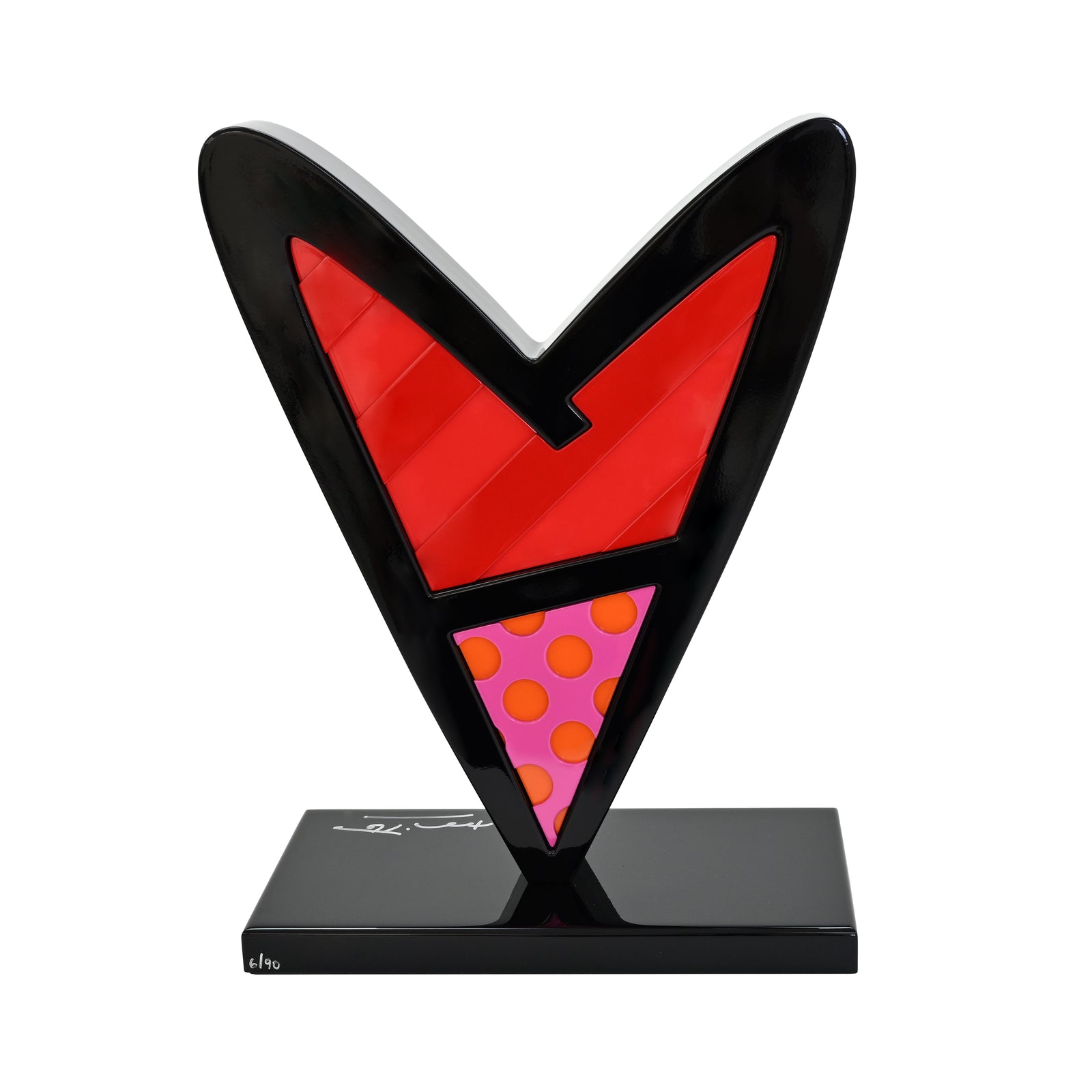 Fresh Love (Black Base) - Limited Edition Sculpture