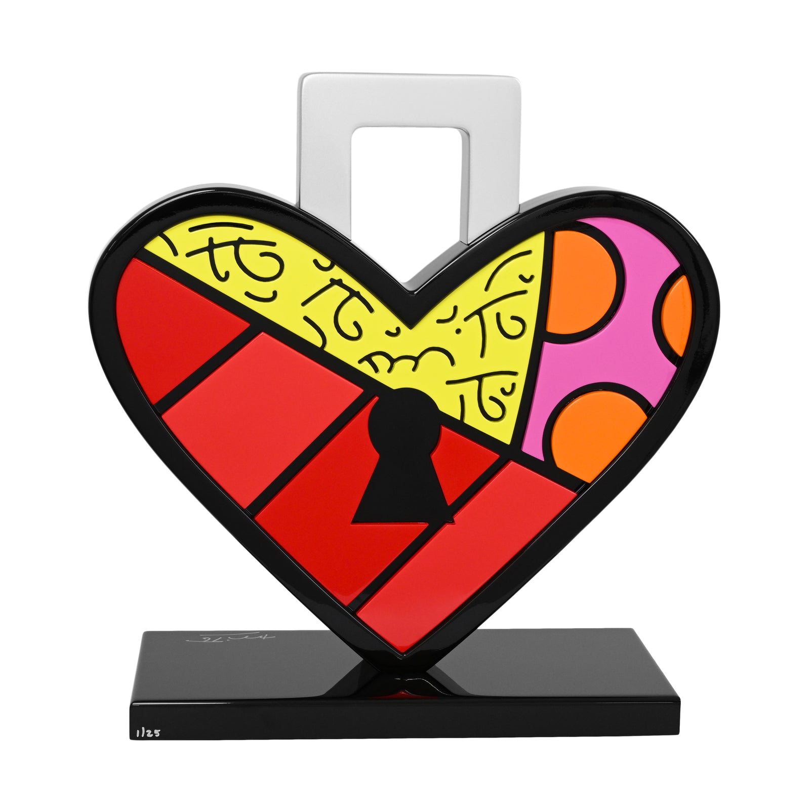 Lock Of Love (Silver Lock) - Limited Edition Sculpture