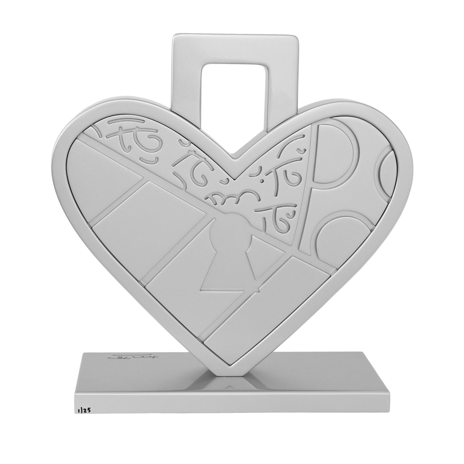 Lock Of Love (Silver) - Limited Edition Sculpture