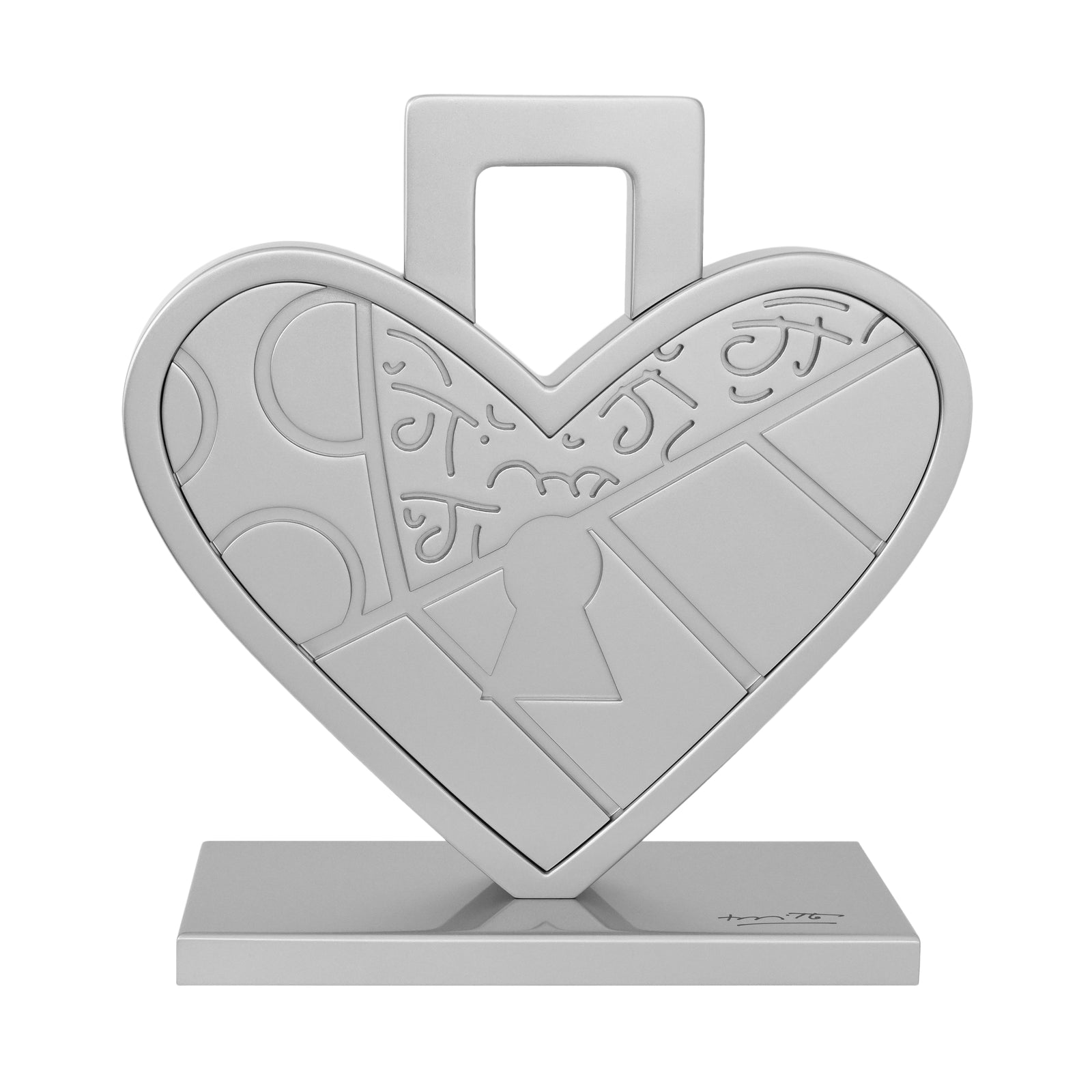 Lock Of Love (Silver) - Limited Edition Sculpture