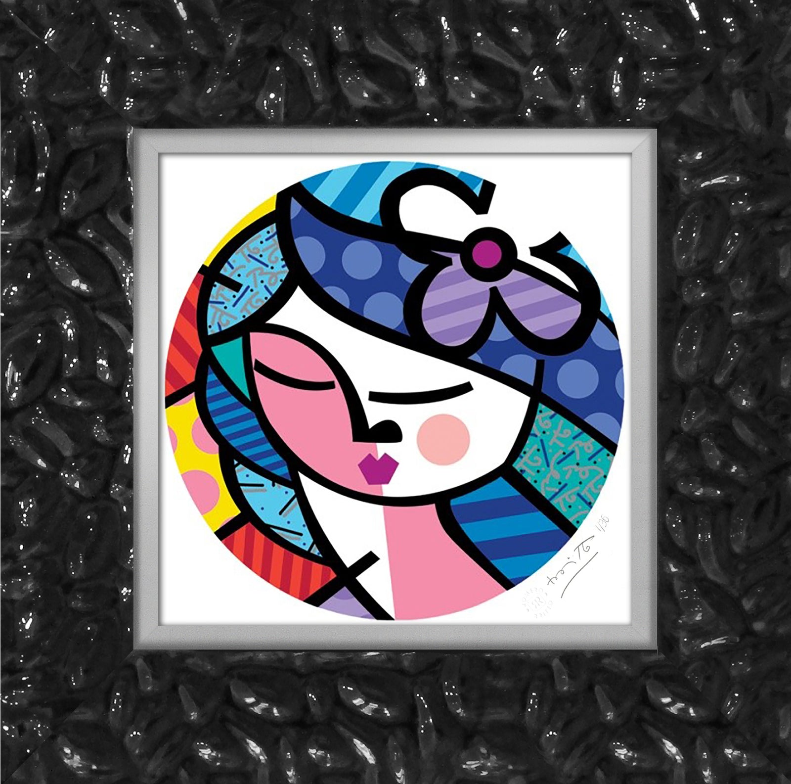 beauty serigraph artistic colorful design collectible