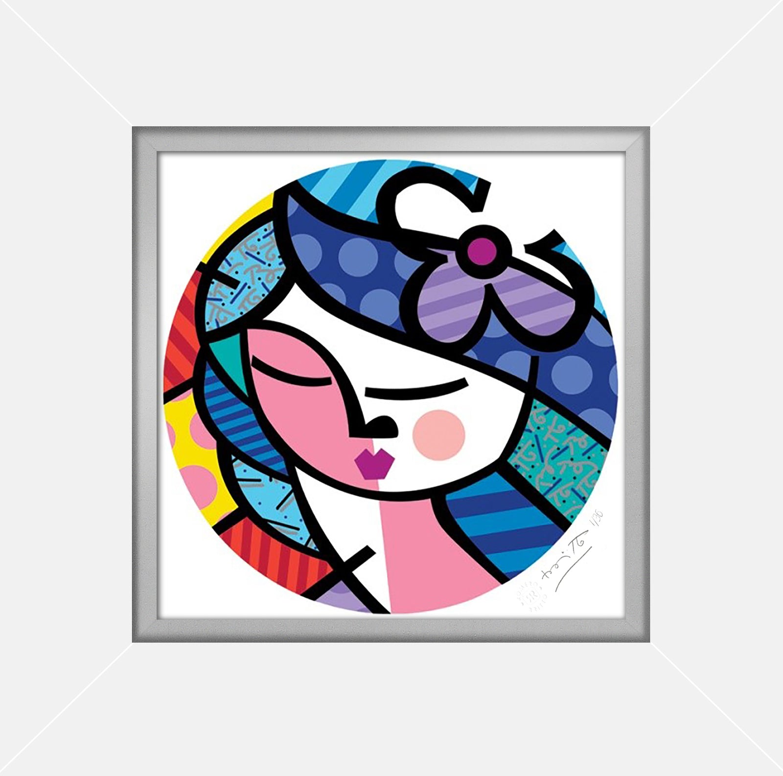 modern pop art beauty serigraph vibrant home decor
