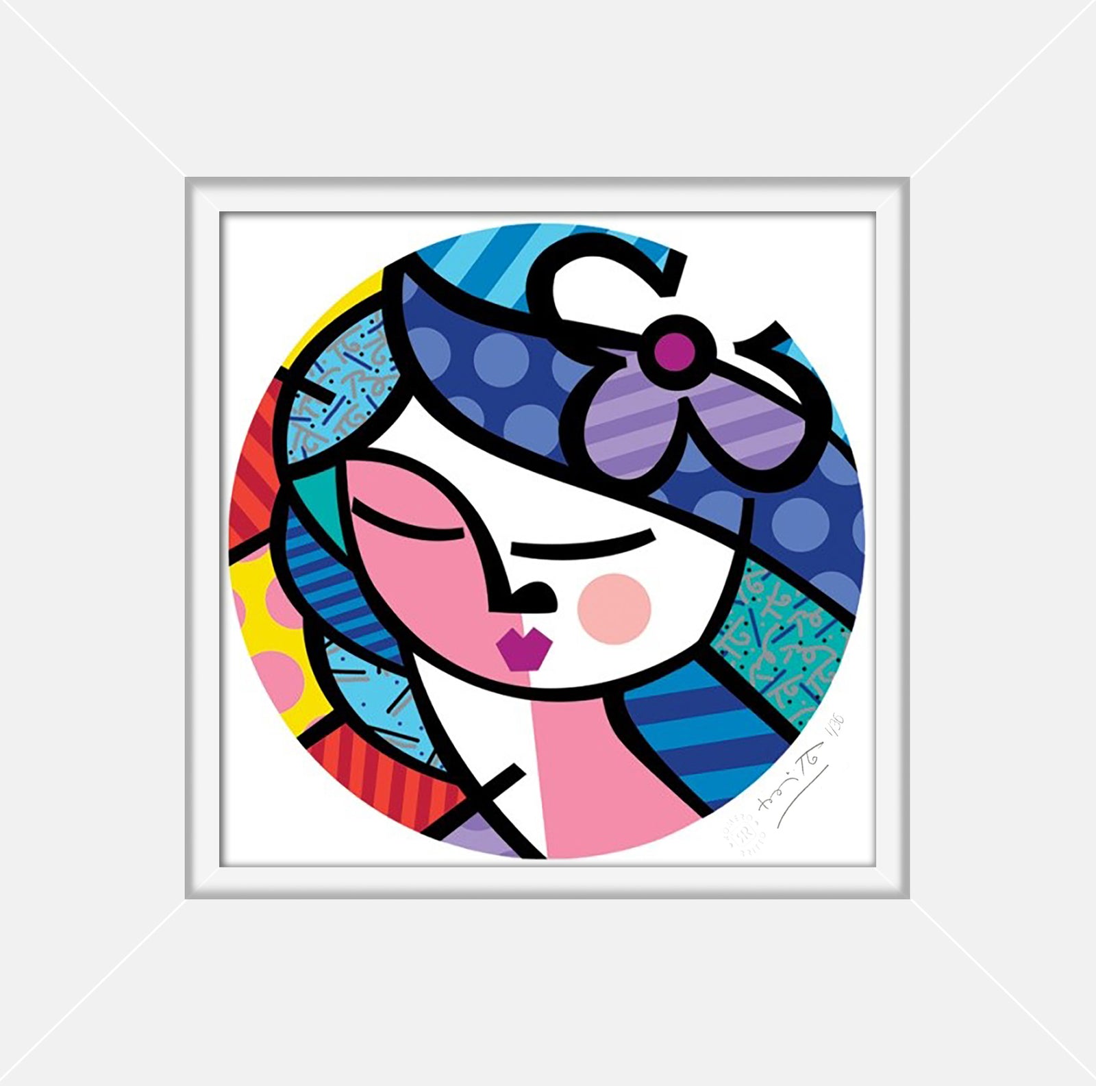 beauty serigraph artistic colorful design collectible