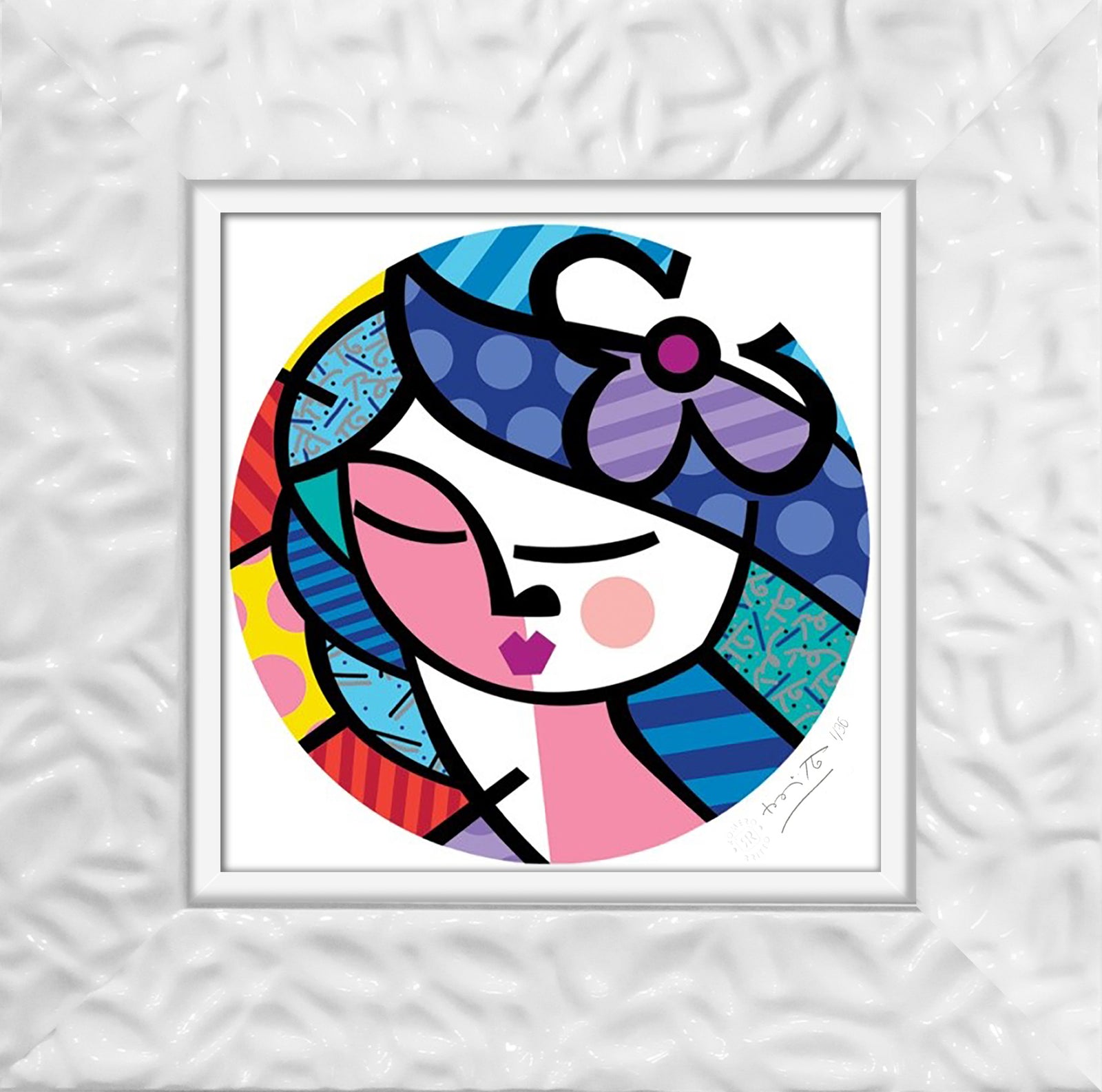 modern pop art beauty serigraph vibrant home decor