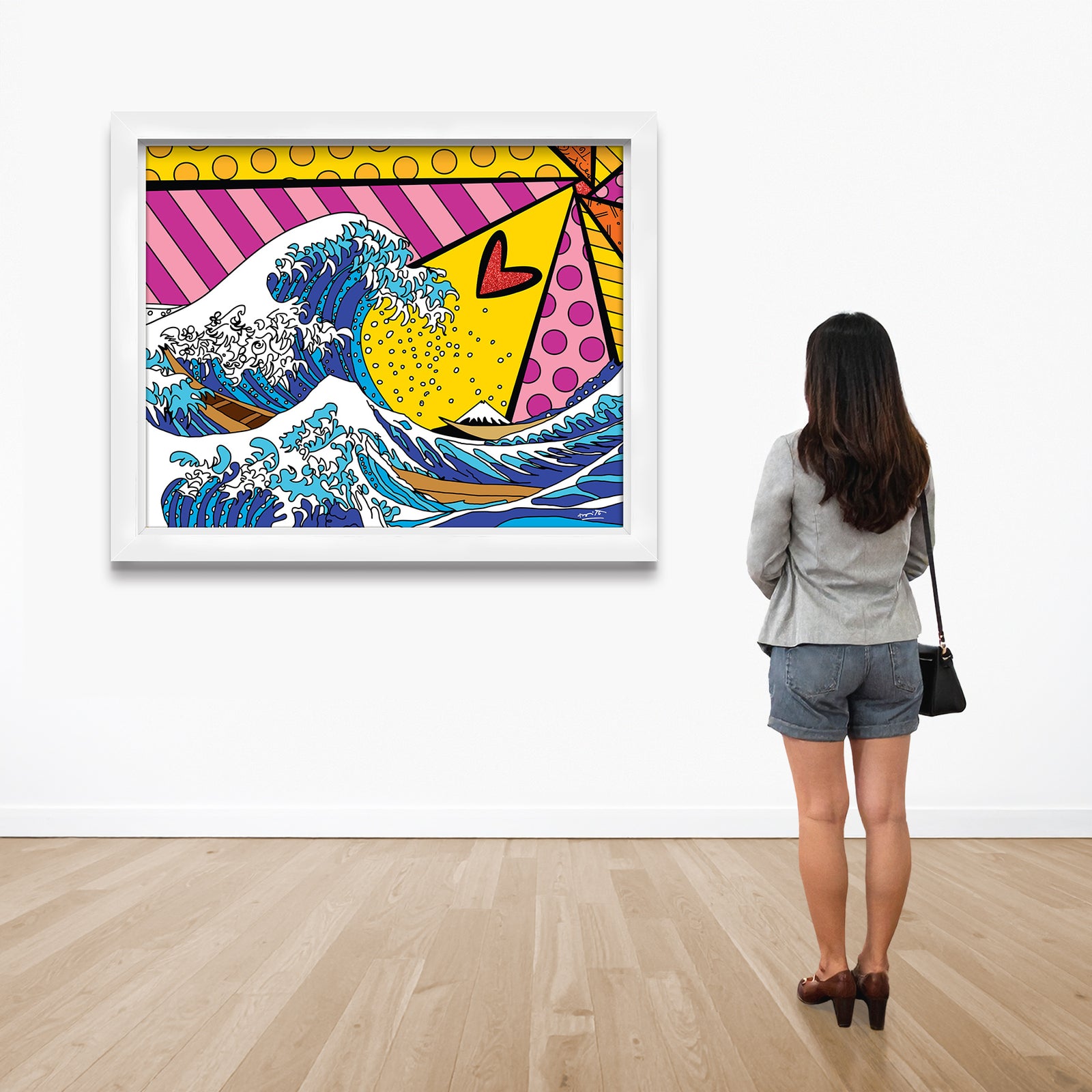 modern pop art new wave limited edition print vibrant home decor