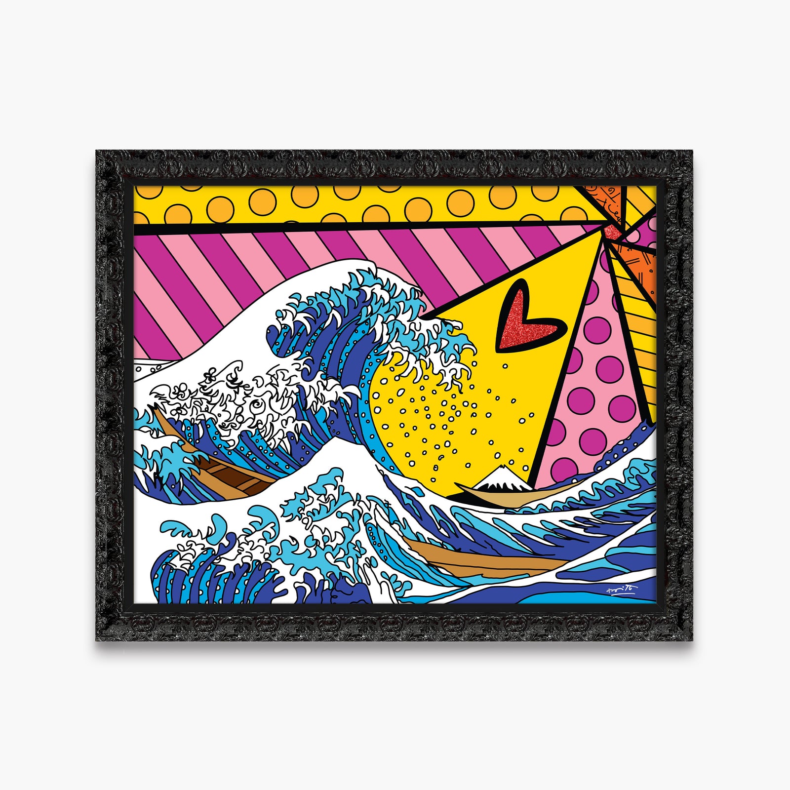 modern pop art new wave limited edition print vibrant home decor