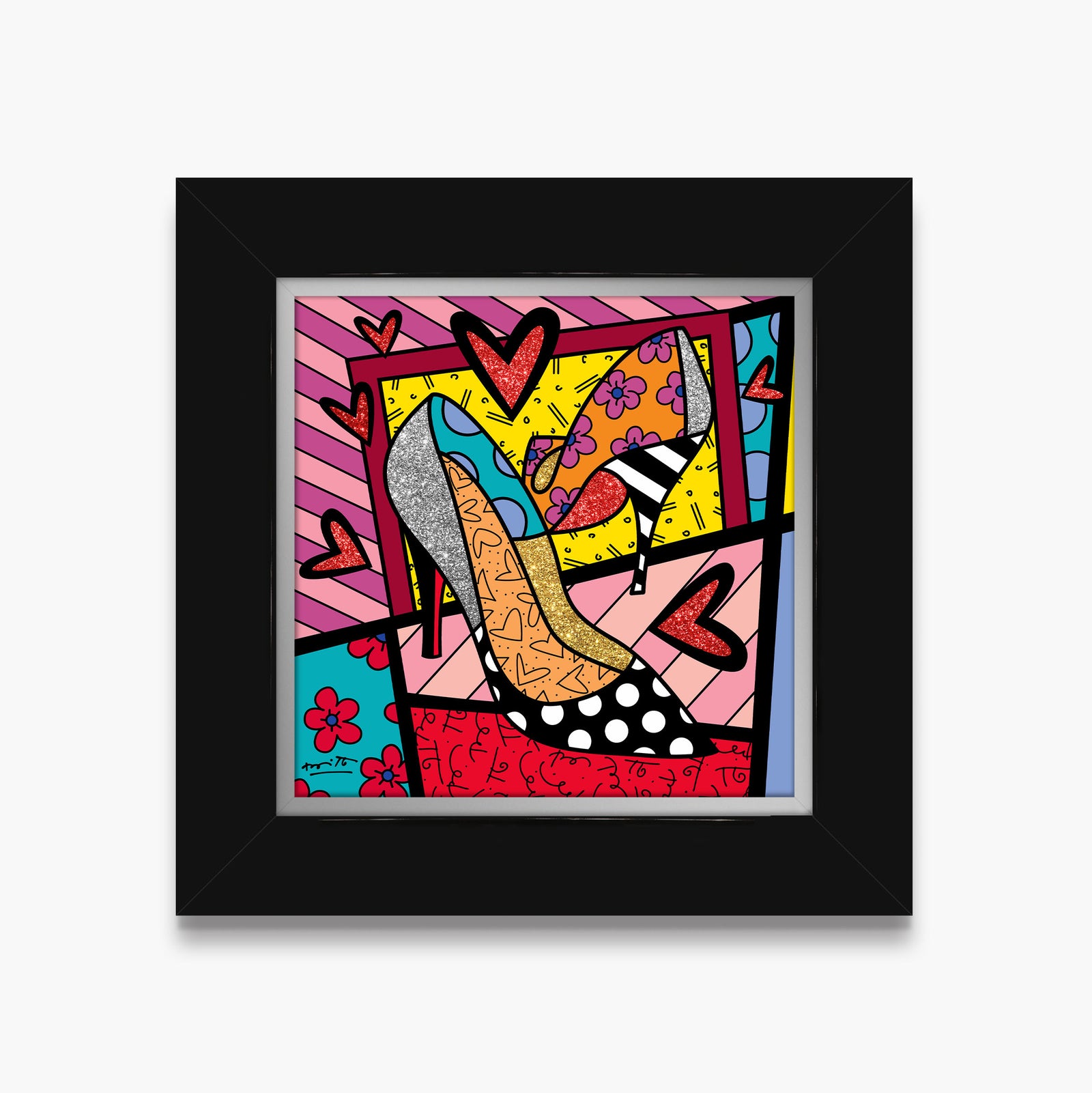 modern pop art heels limited edition print vibrant home decor