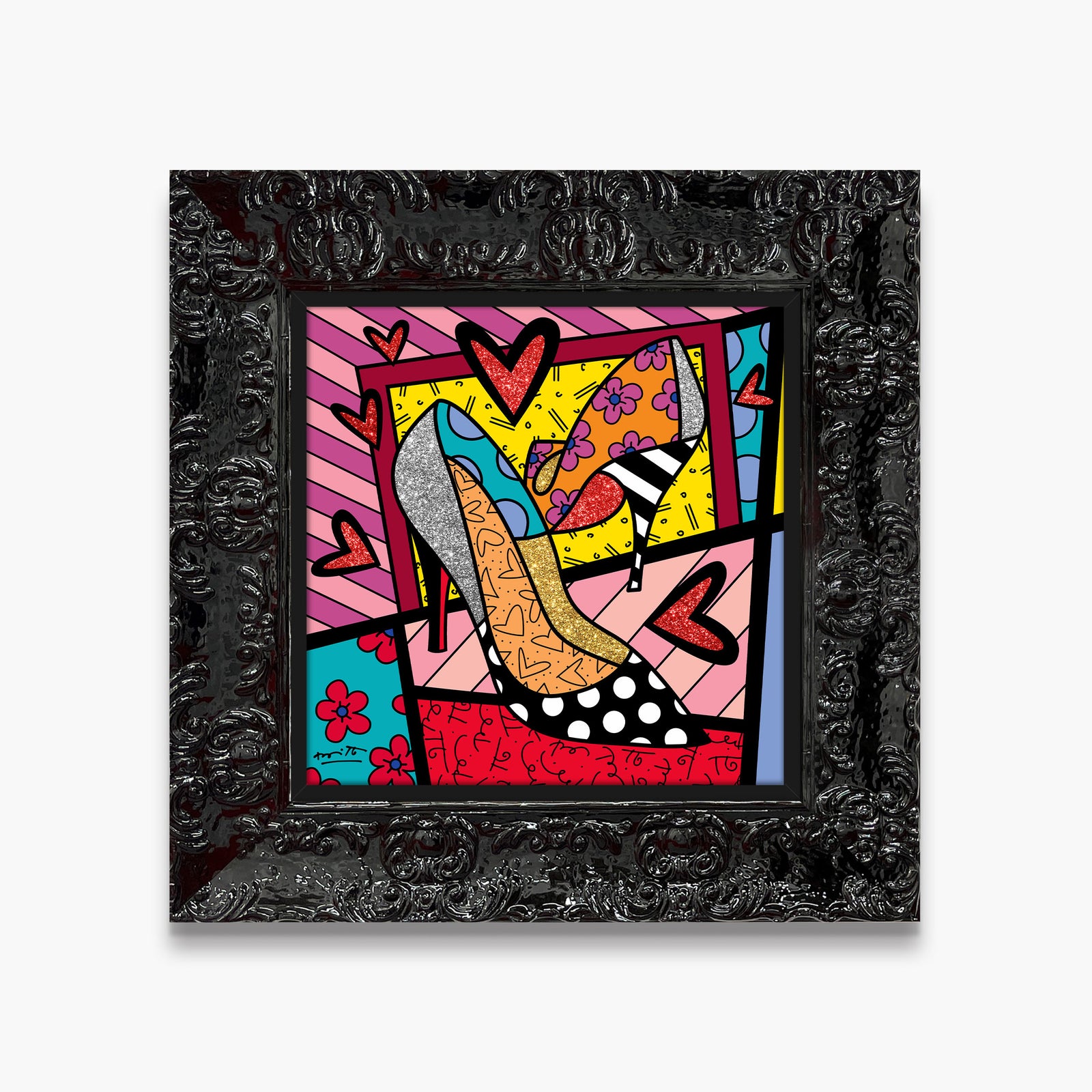 modern pop art heels limited edition print vibrant home decor