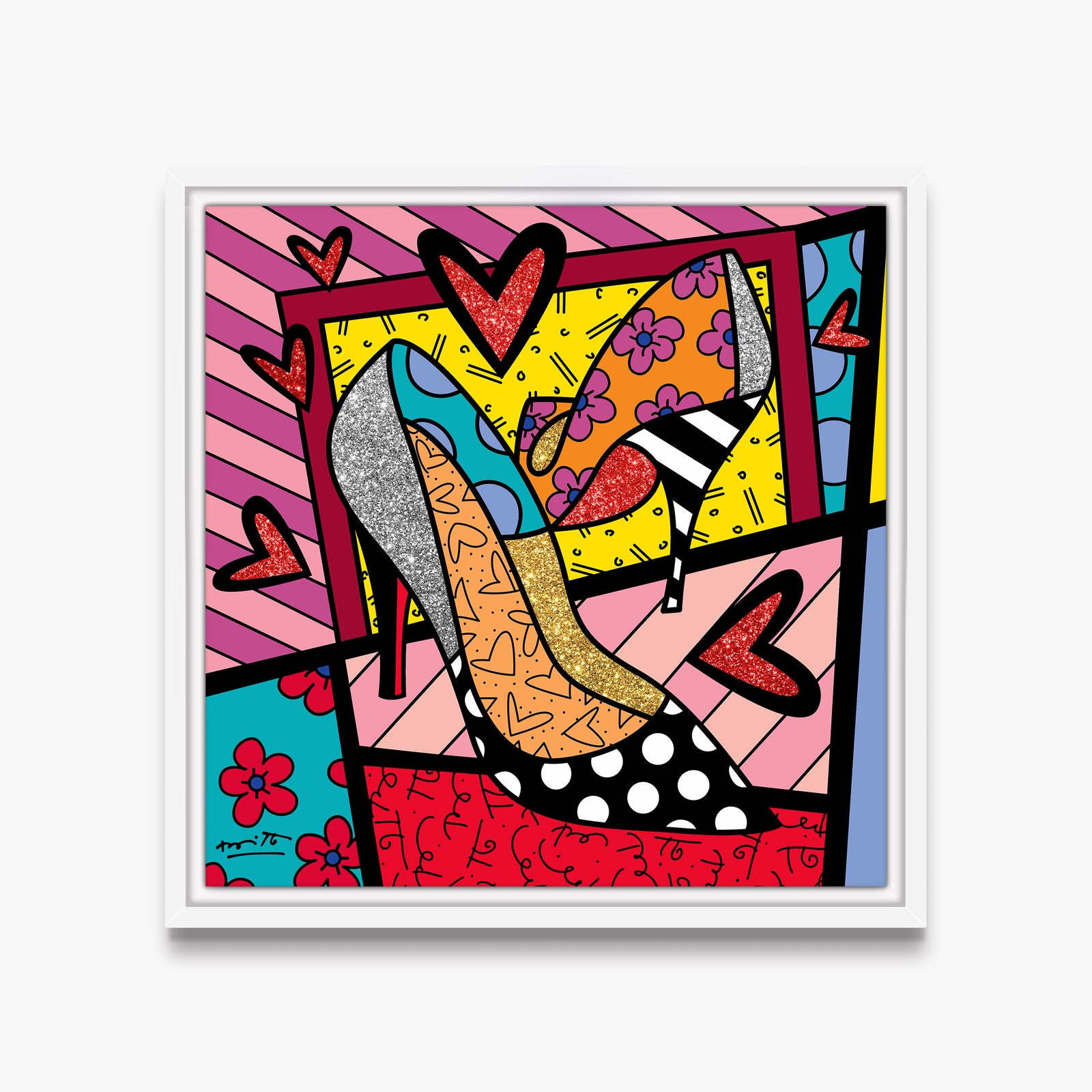 modern pop art heels limited edition print vibrant home decor
