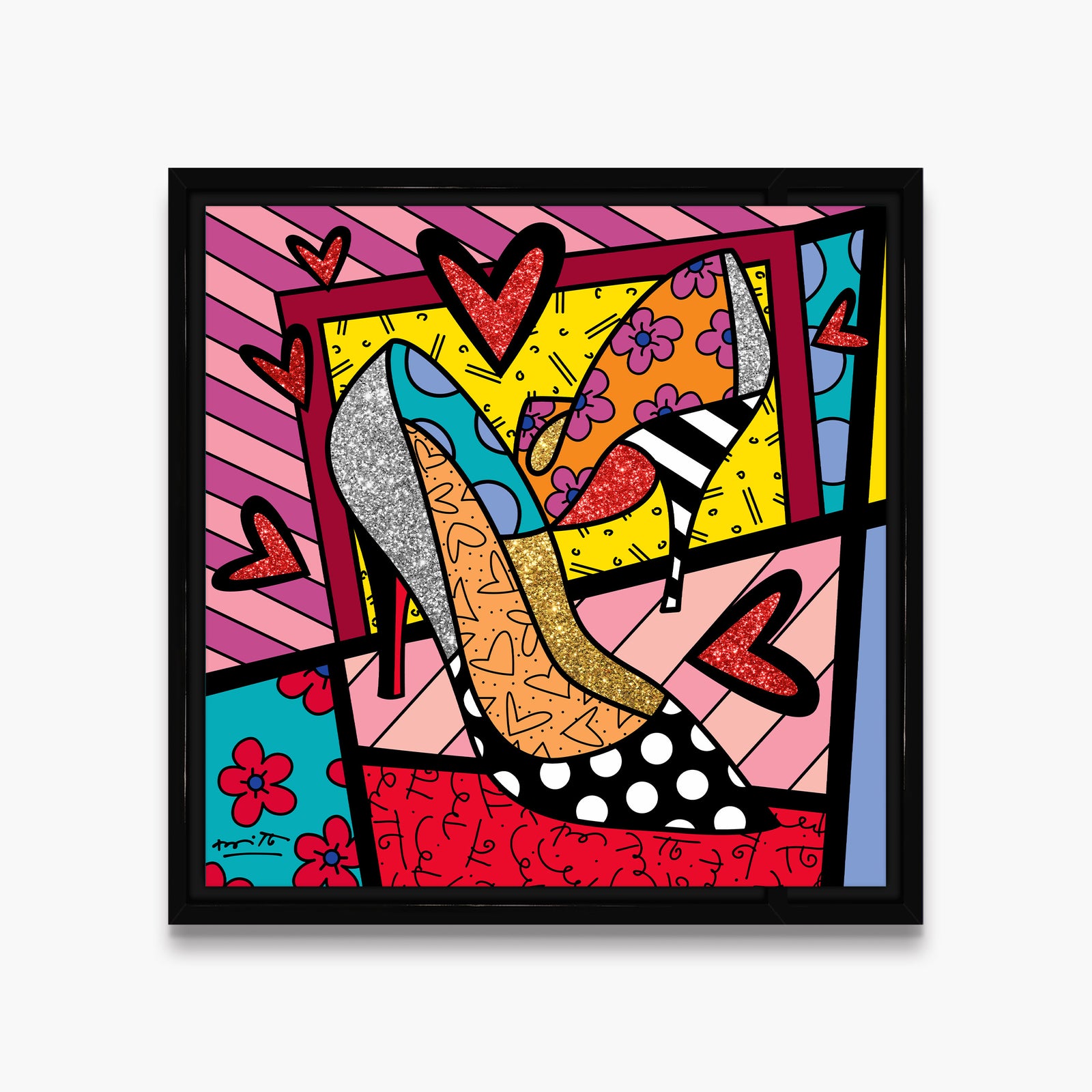 high heels limited edition print artistic colorful design collectible