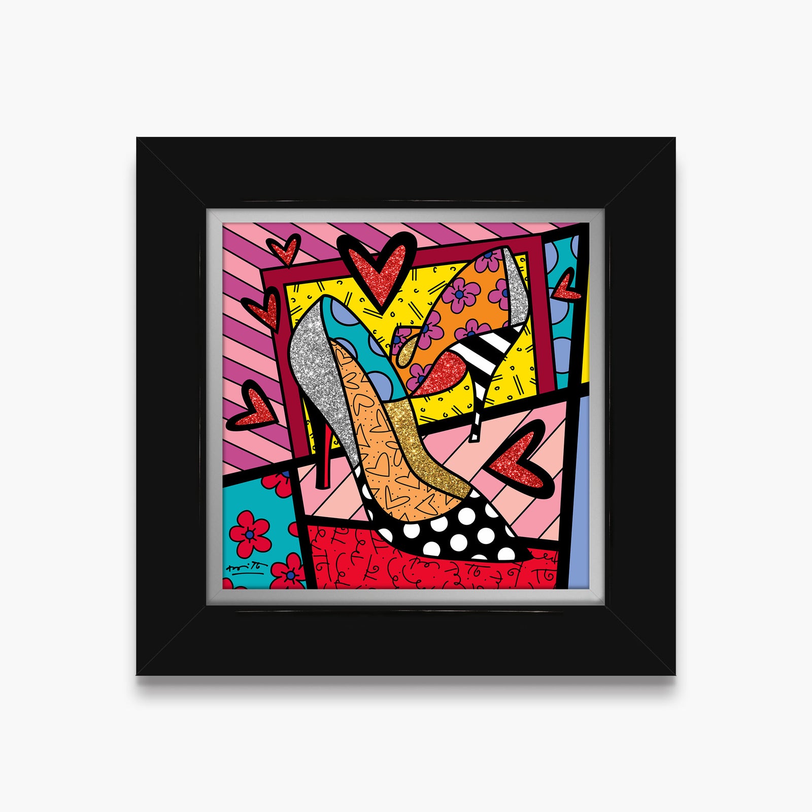 modern pop art high heels limited edition print vibrant home decor