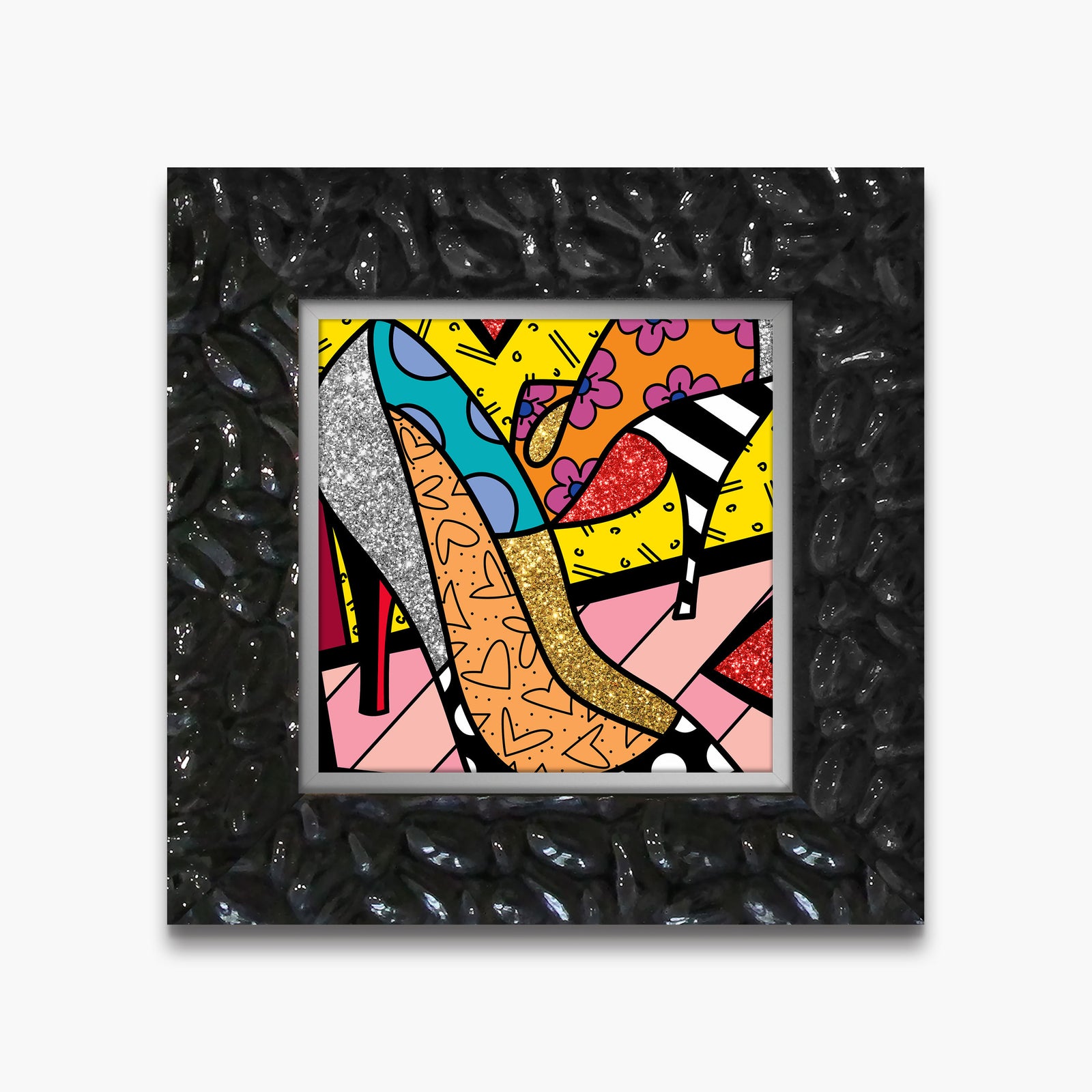 modern pop art high heels limited edition print vibrant home decor