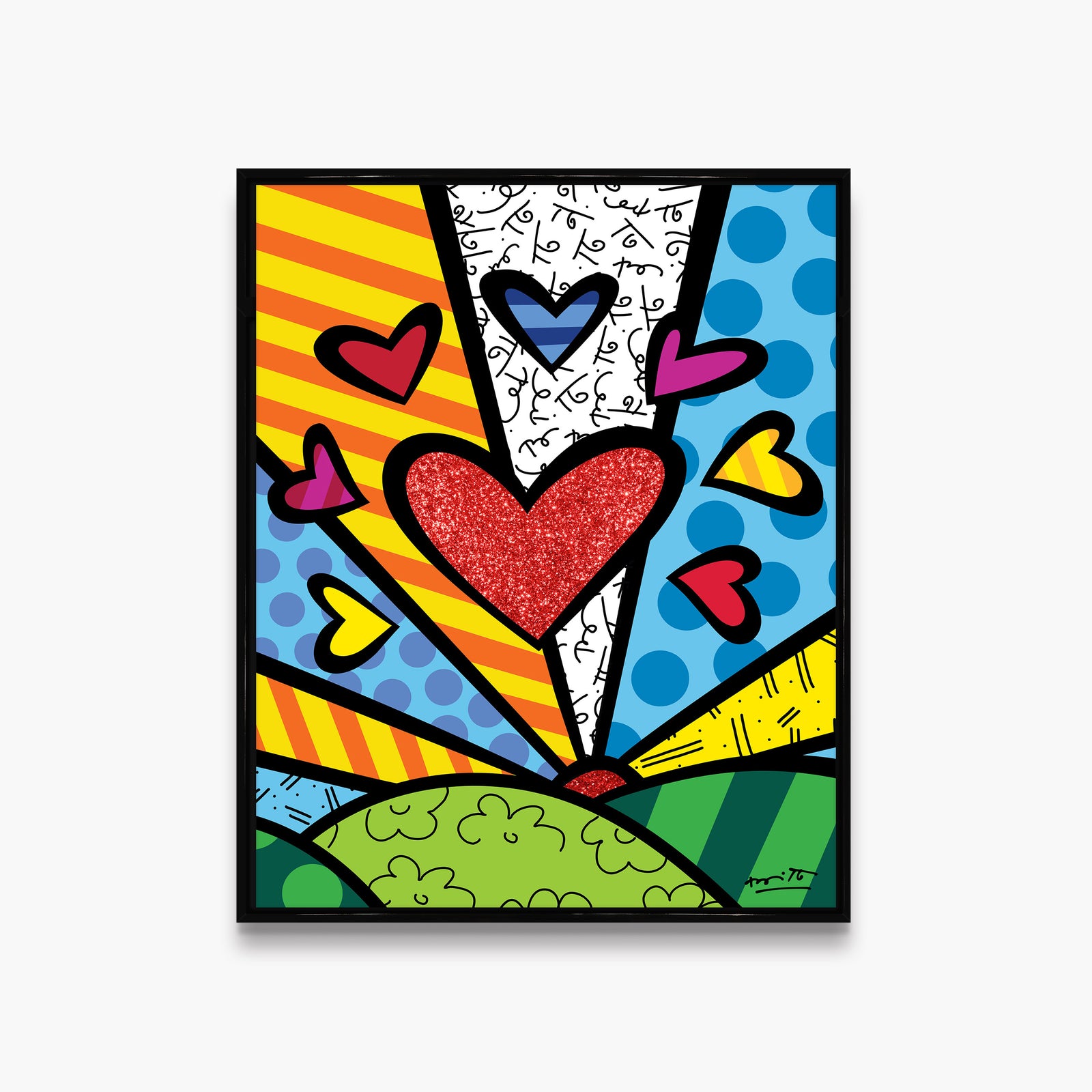 Romero Britto its a beautiful day new colorful pop art design