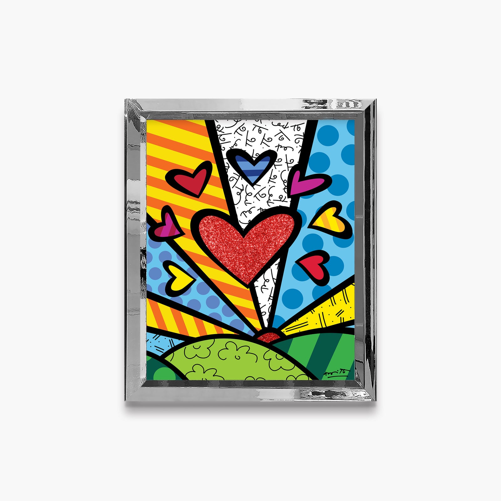 Romero Britto its a beautiful day new contemporary pop art piece