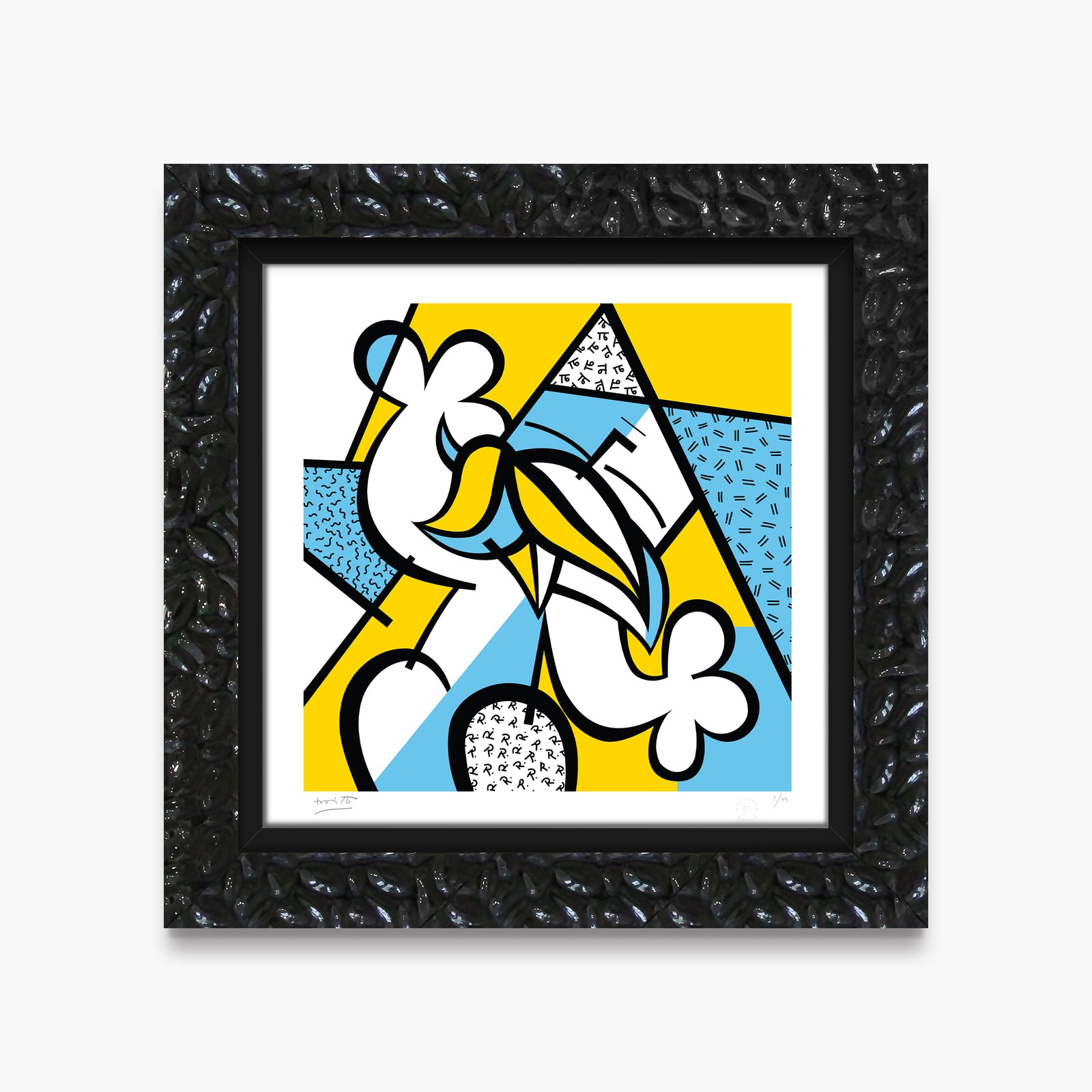 modern pop art alpha limited edition print vibrant home decor