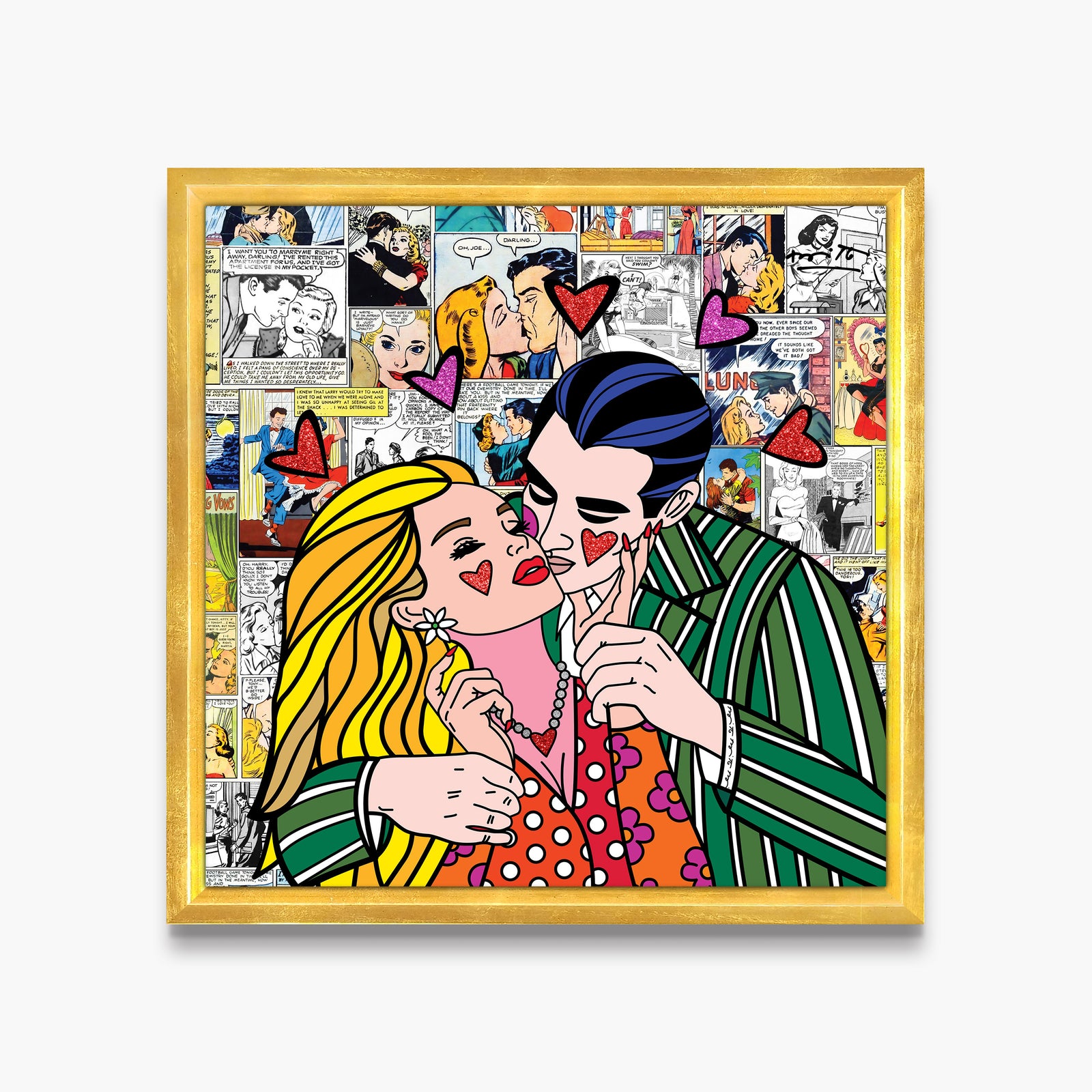 Romero Britto all night long limited edition contemporary pop art piece