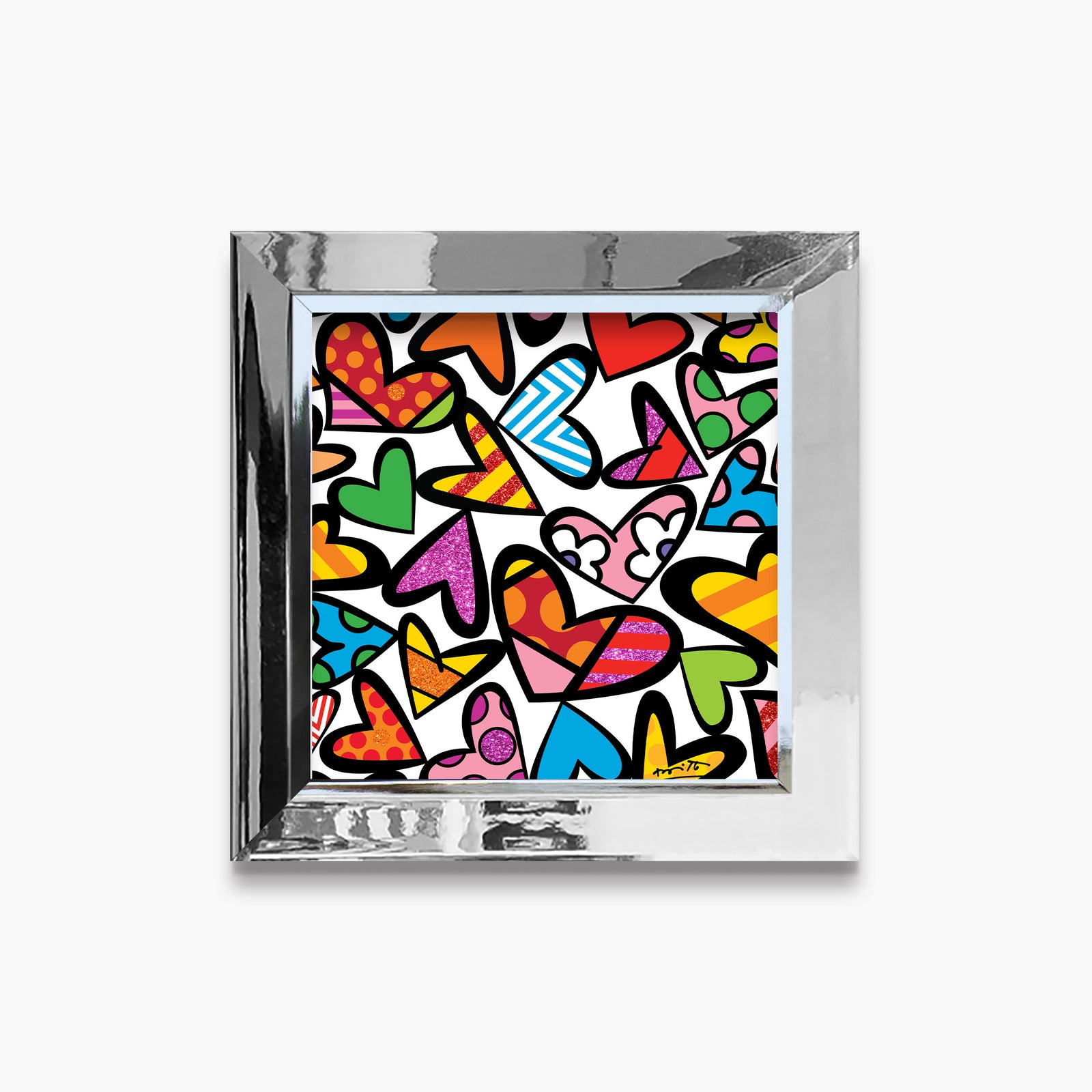 Romero Britto full of love limited edition colorful pop art design