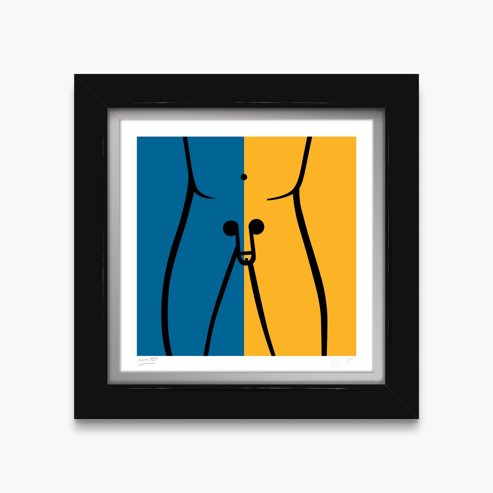 omega limited edition print artistic colorful design collectible