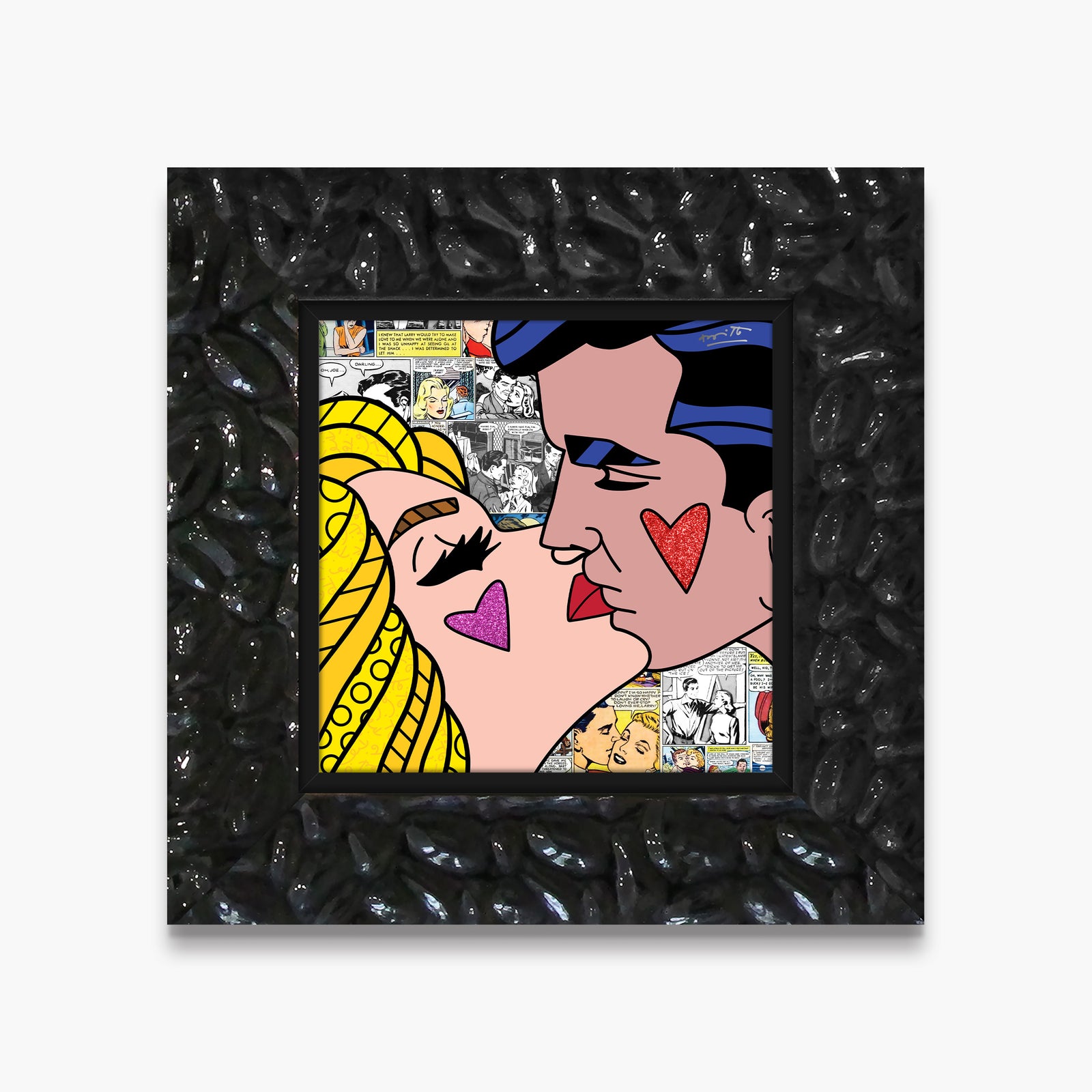 beijos limited edition print artistic colorful design collectible