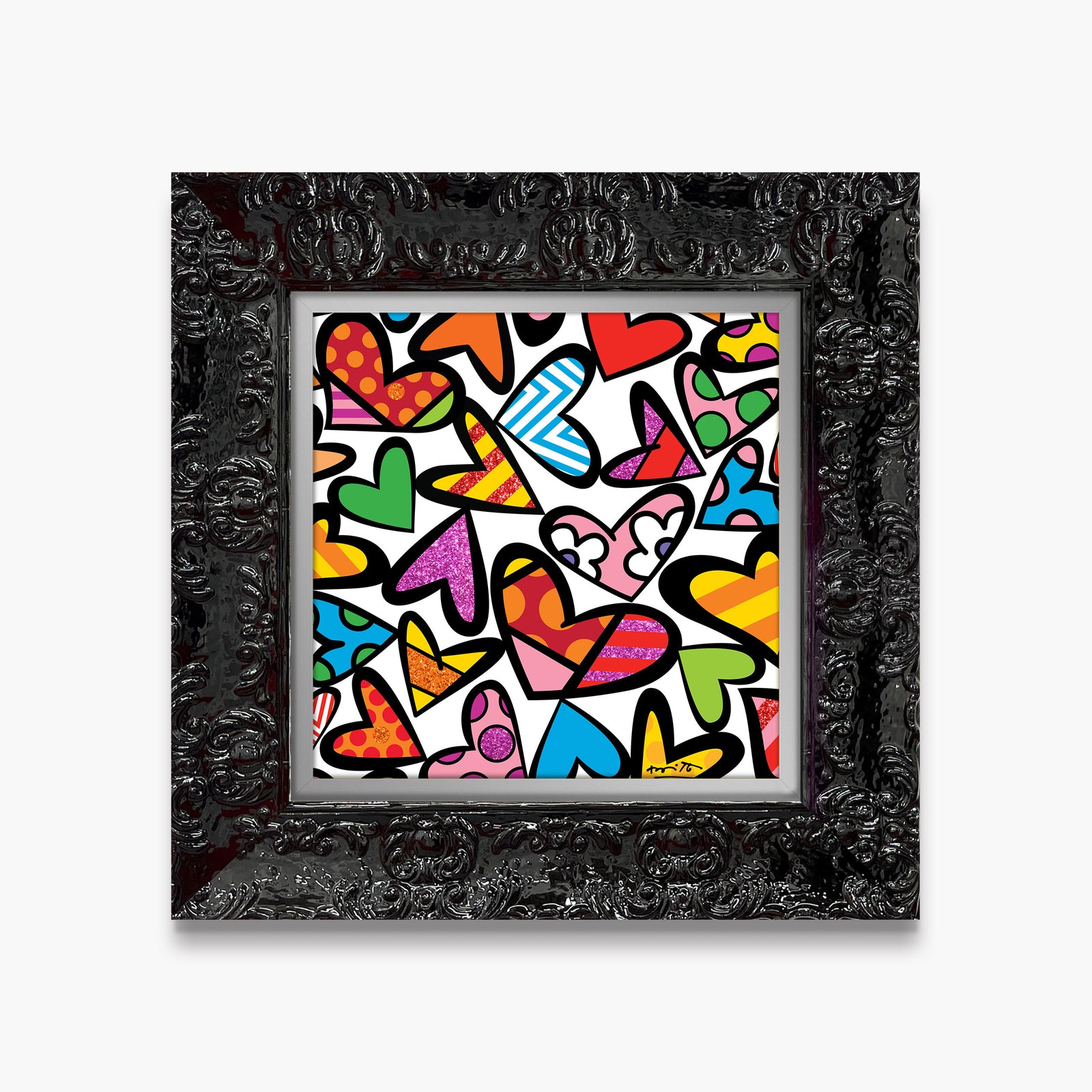 Romero Britto full of love limited edition colorful pop art design