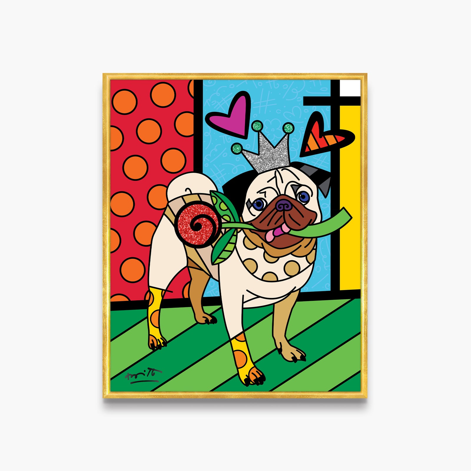 lovely doug limited edition print artistic colorful design collectible