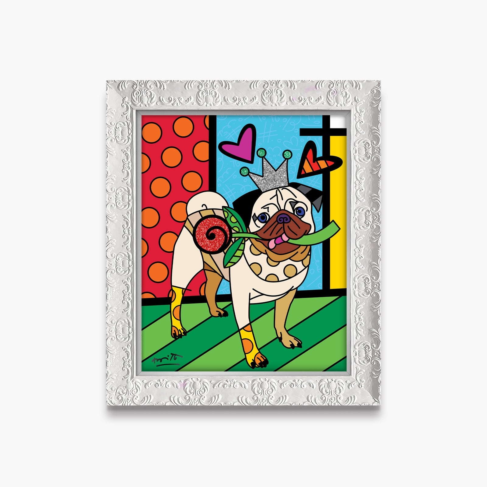 modern pop art lovely doug limited edition print vibrant home decor