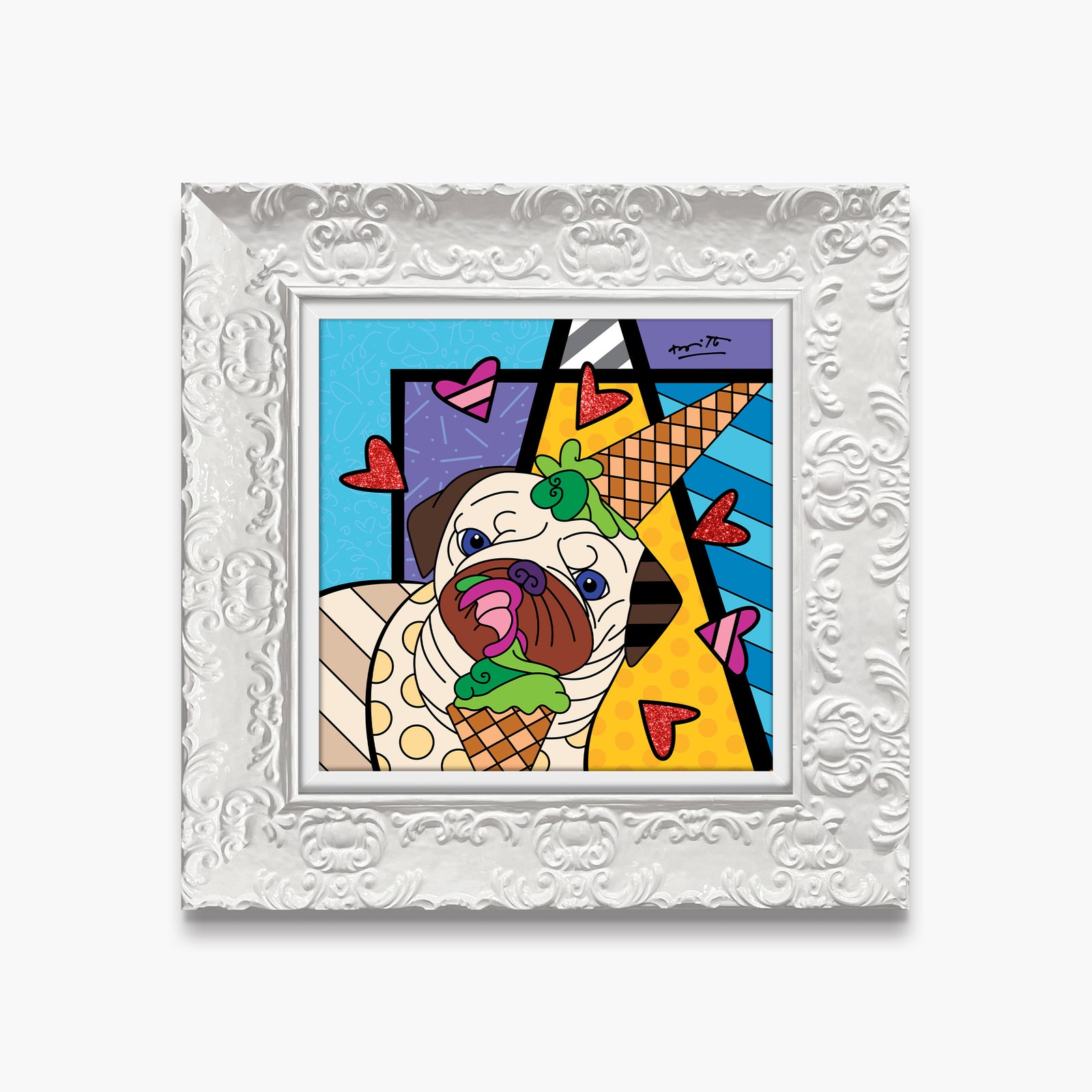 modern pop art pistachio limited edition print vibrant home decor