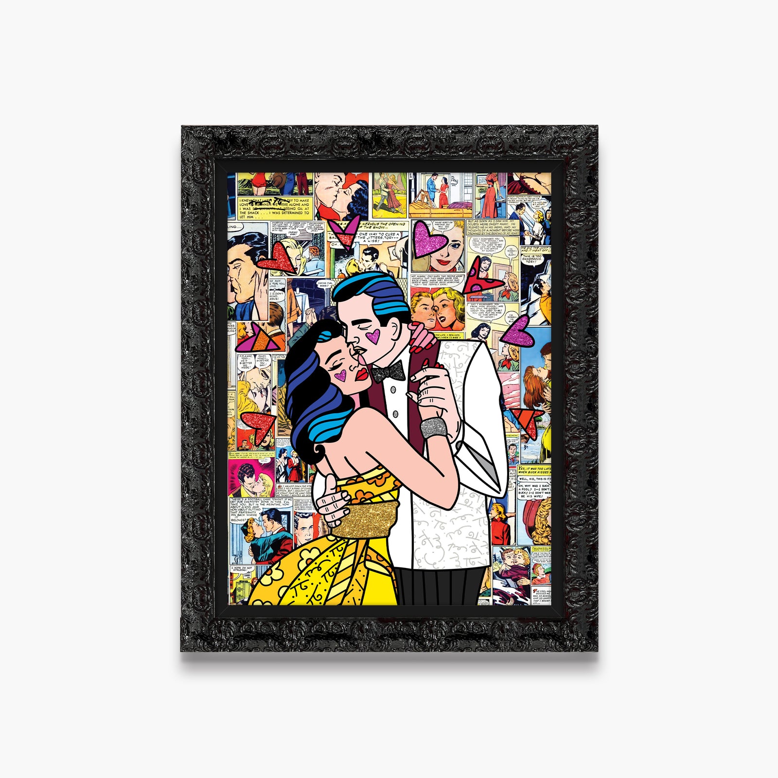 beautiful couple limited edition print artistic colorful design collectible