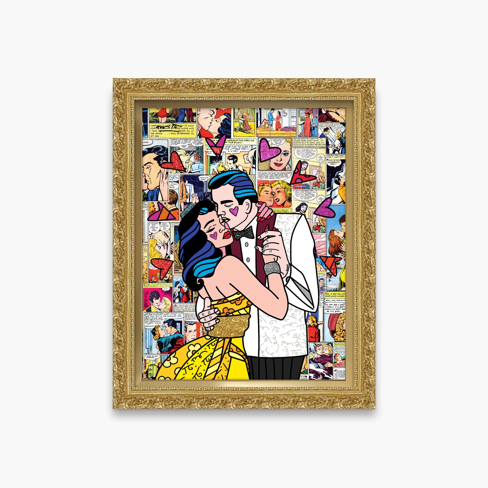 beautiful couple limited edition print colorful decorative collectible gift idea