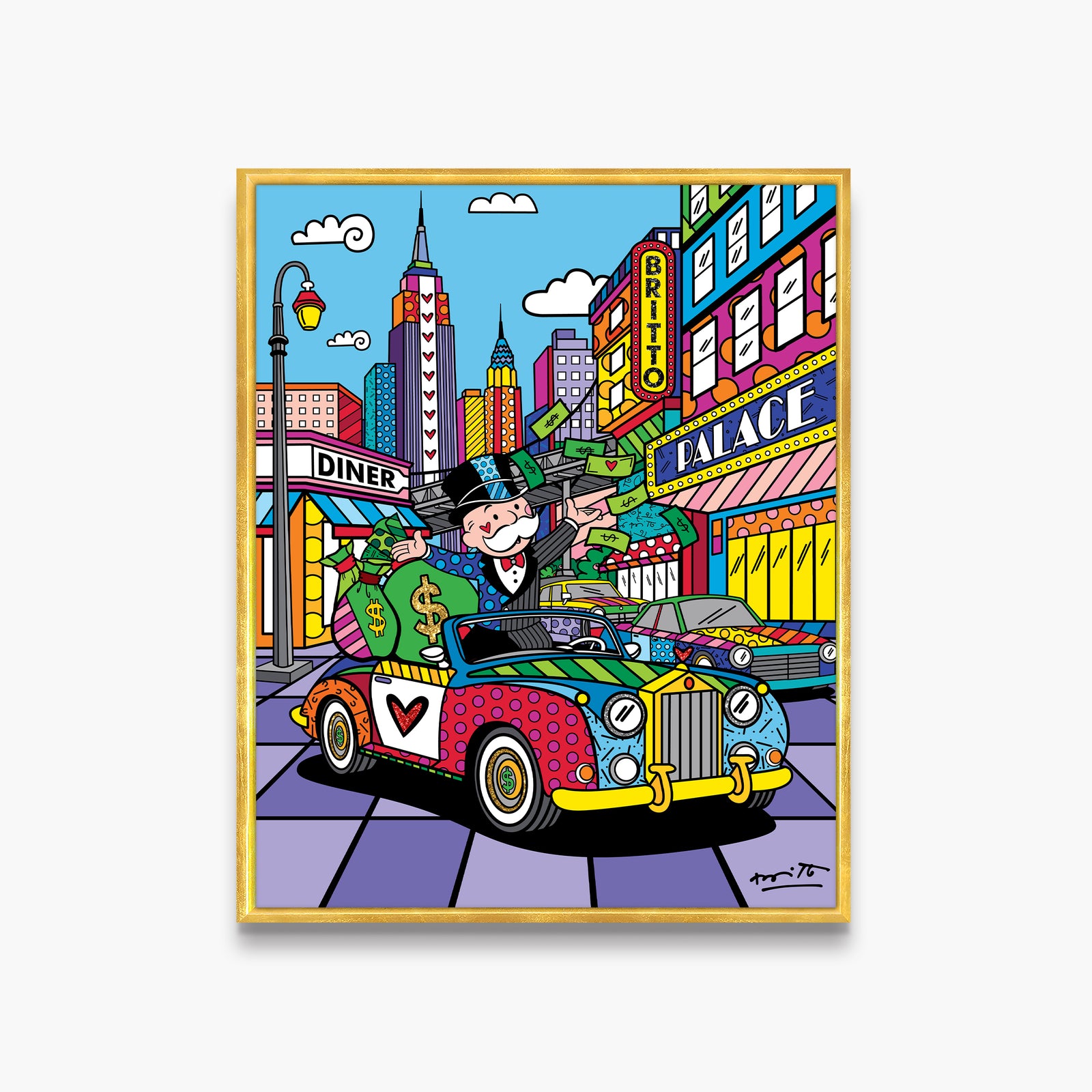 Love My Life (Monopoly By Britto) - Limited Edition Print