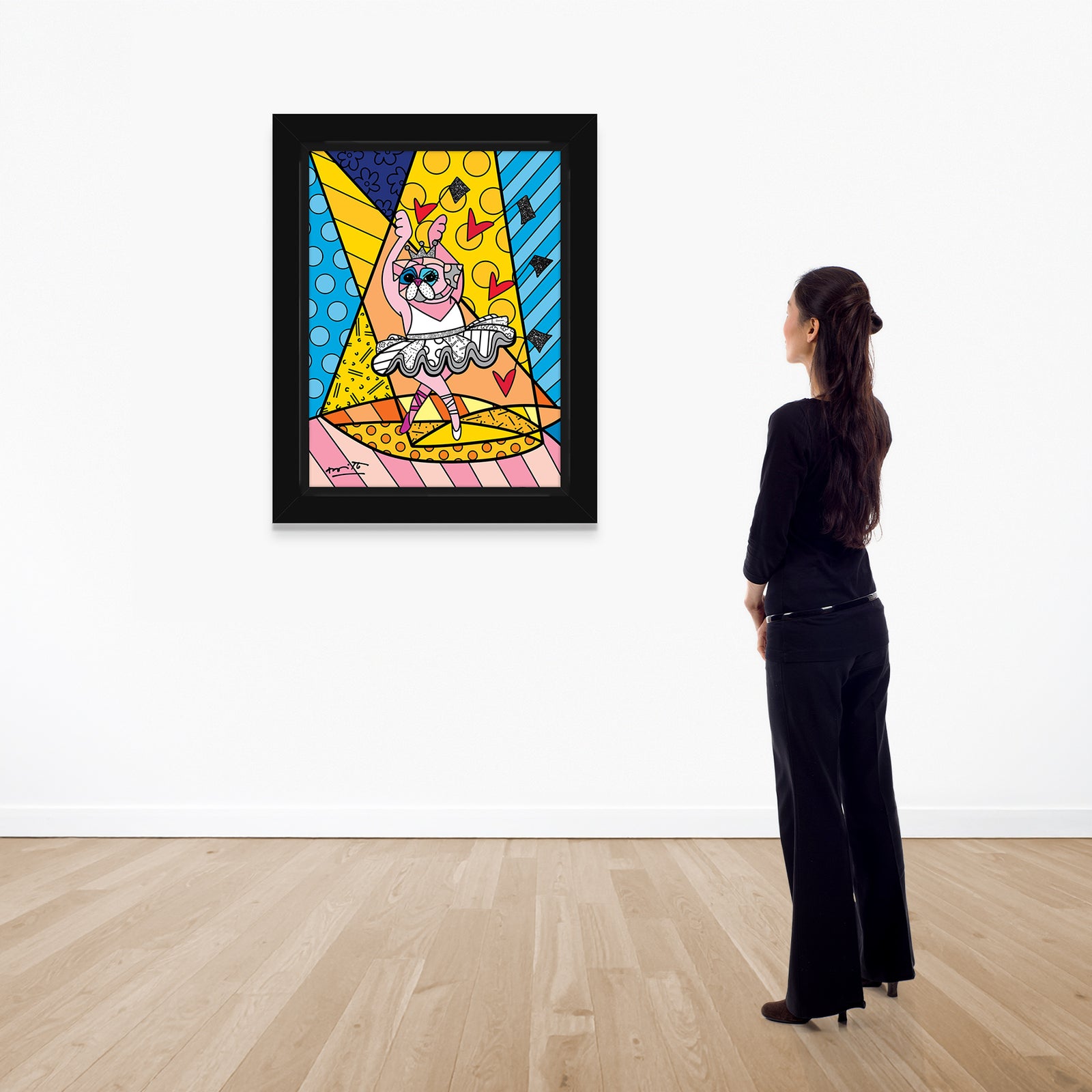 pug ballet limited edition print colorful decorative collectible gift idea