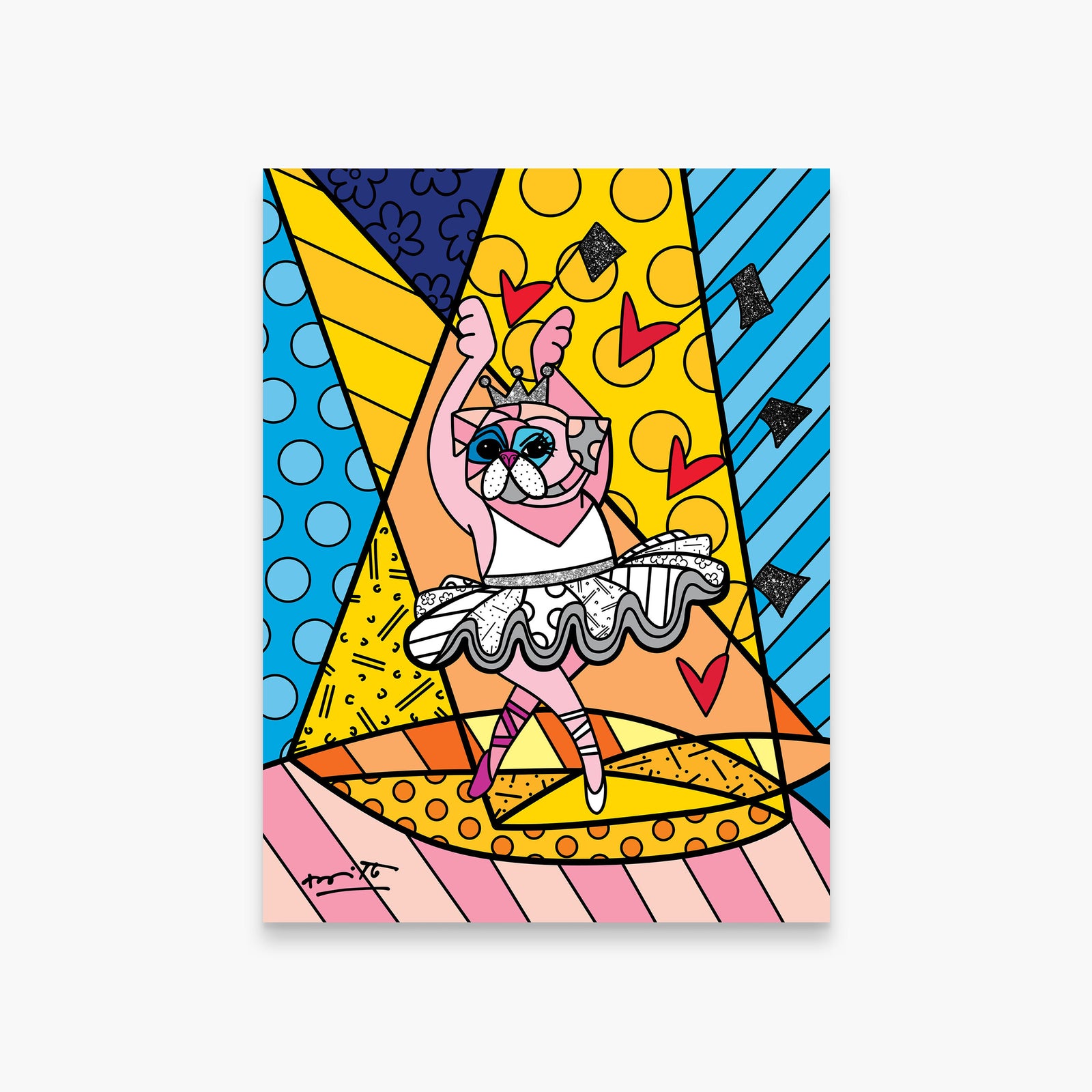 Pug Ballet - Limited Edition Print