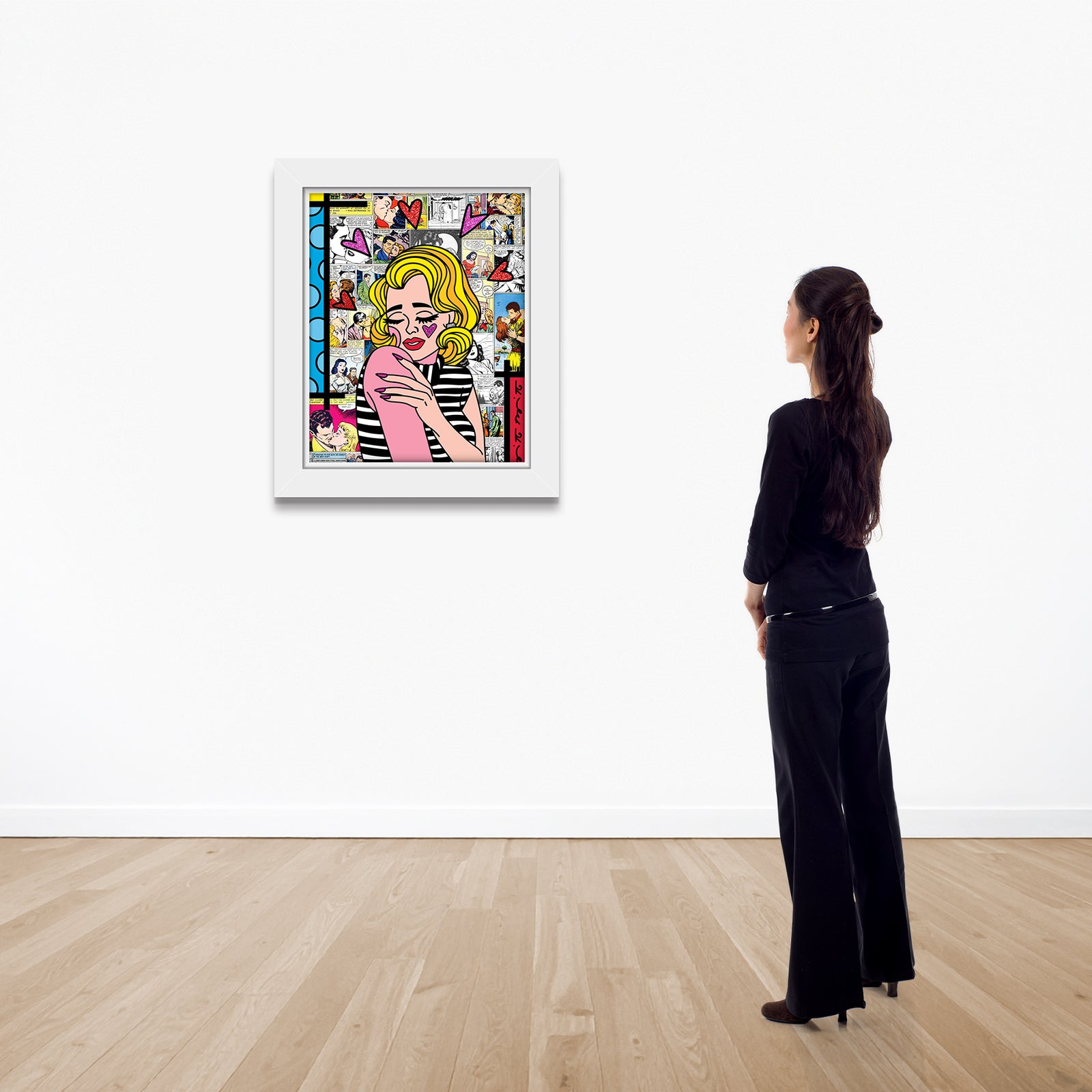 modern pop art feelings limited edition print vibrant home decor