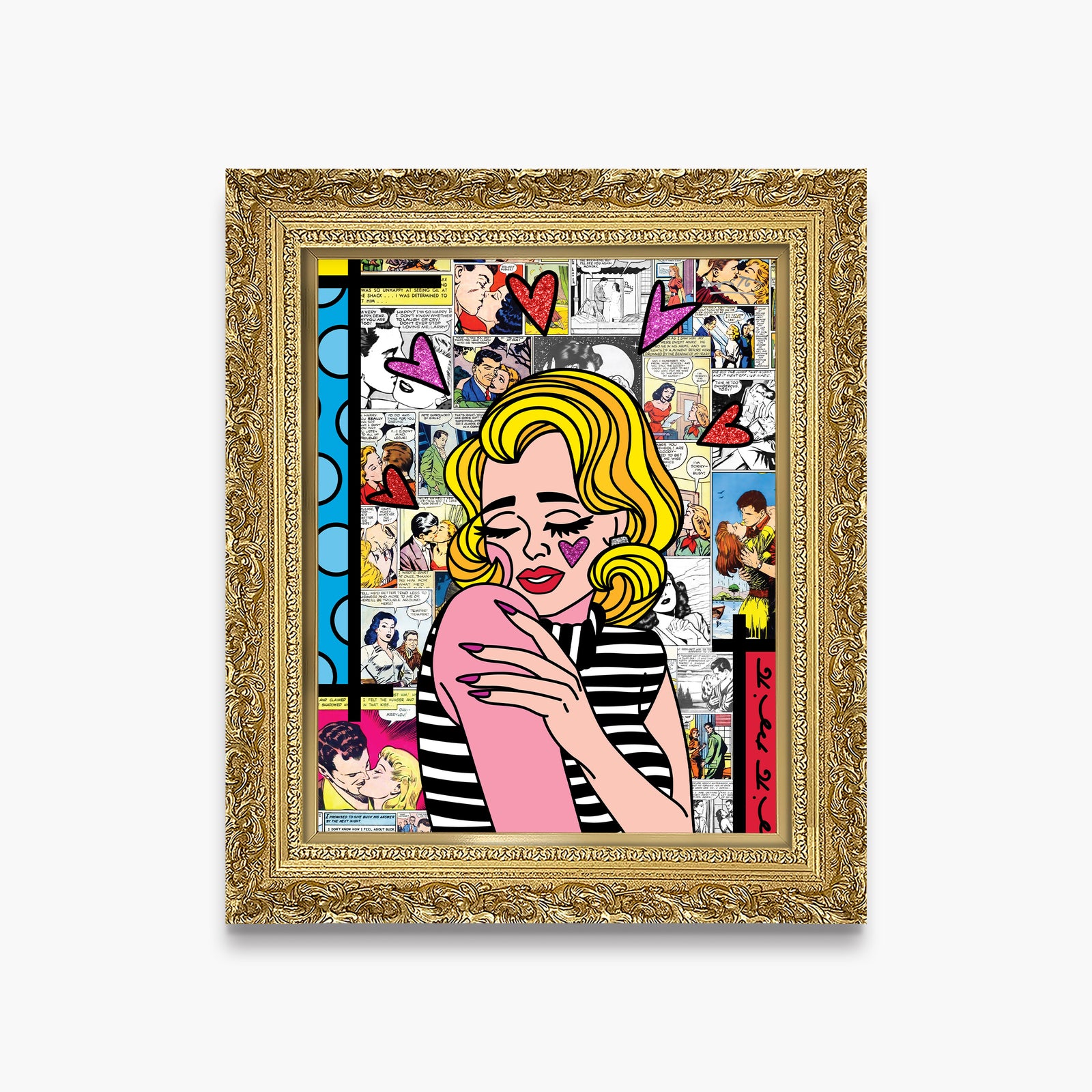 modern pop art feelings limited edition print vibrant home decor