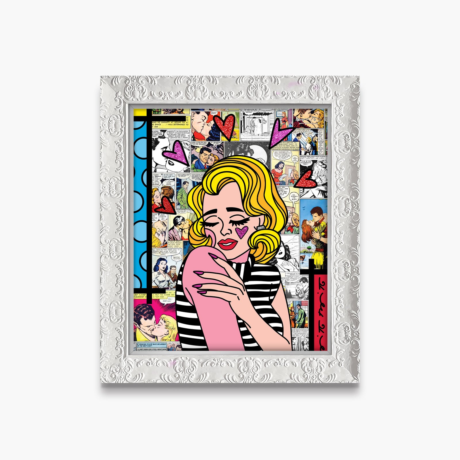 Romero Britto feelings limited edition print contemporary pop art piece