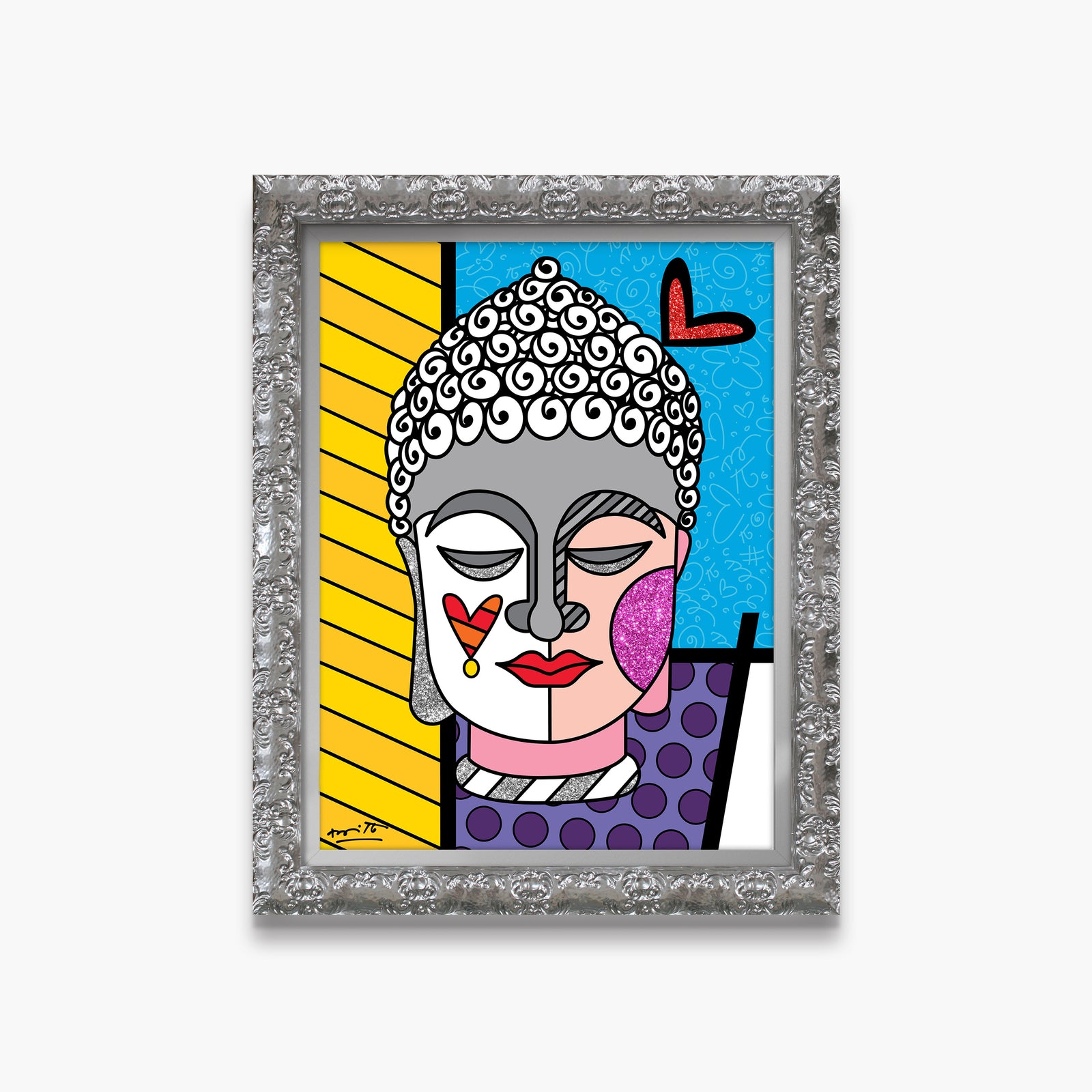 Romero Britto serenity limited edition print contemporary pop art piece