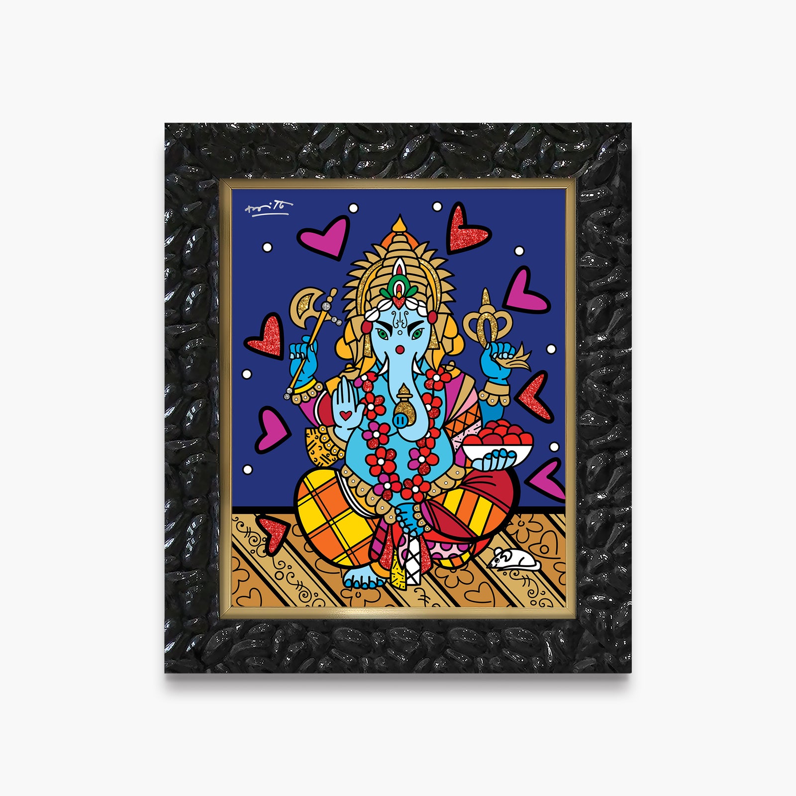 modern pop art ganesh limited edition print vibrant home decor